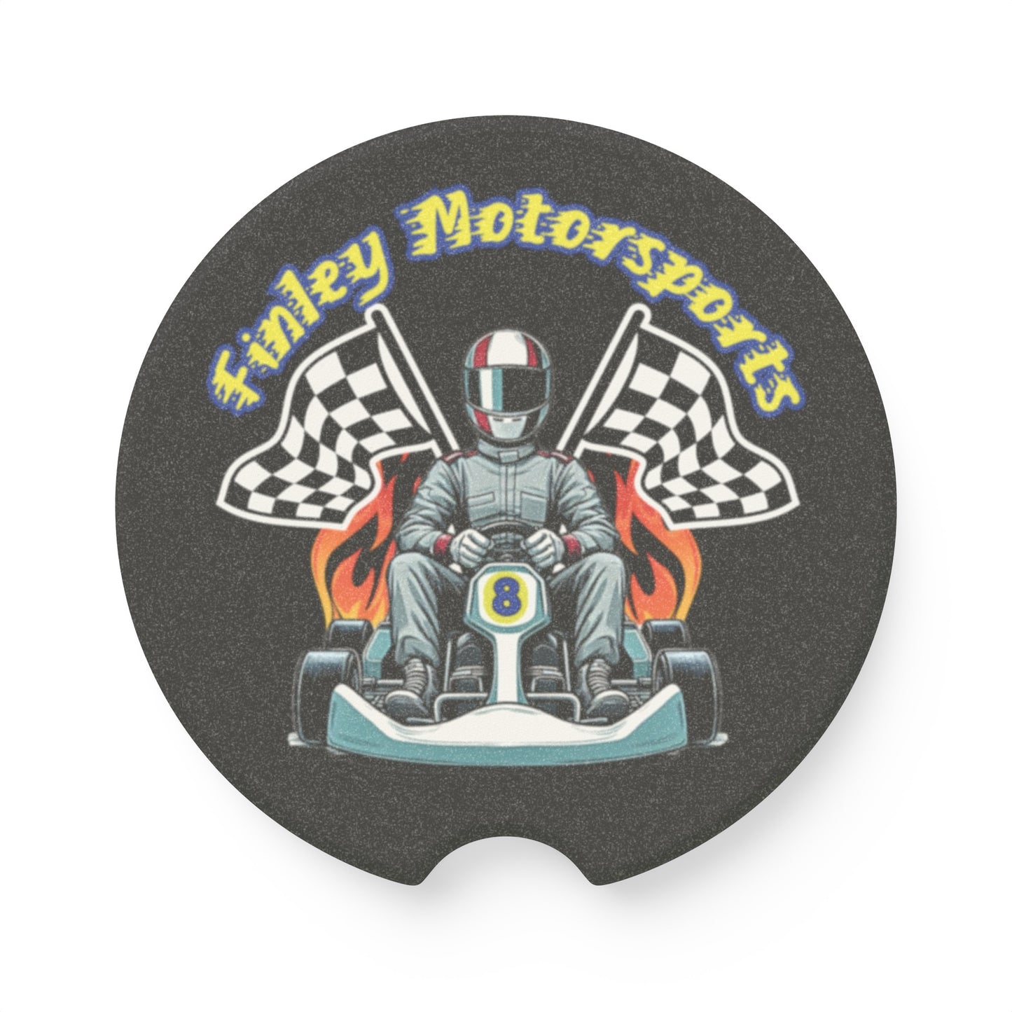 Finley Motorsports Soapstone Car Coaster