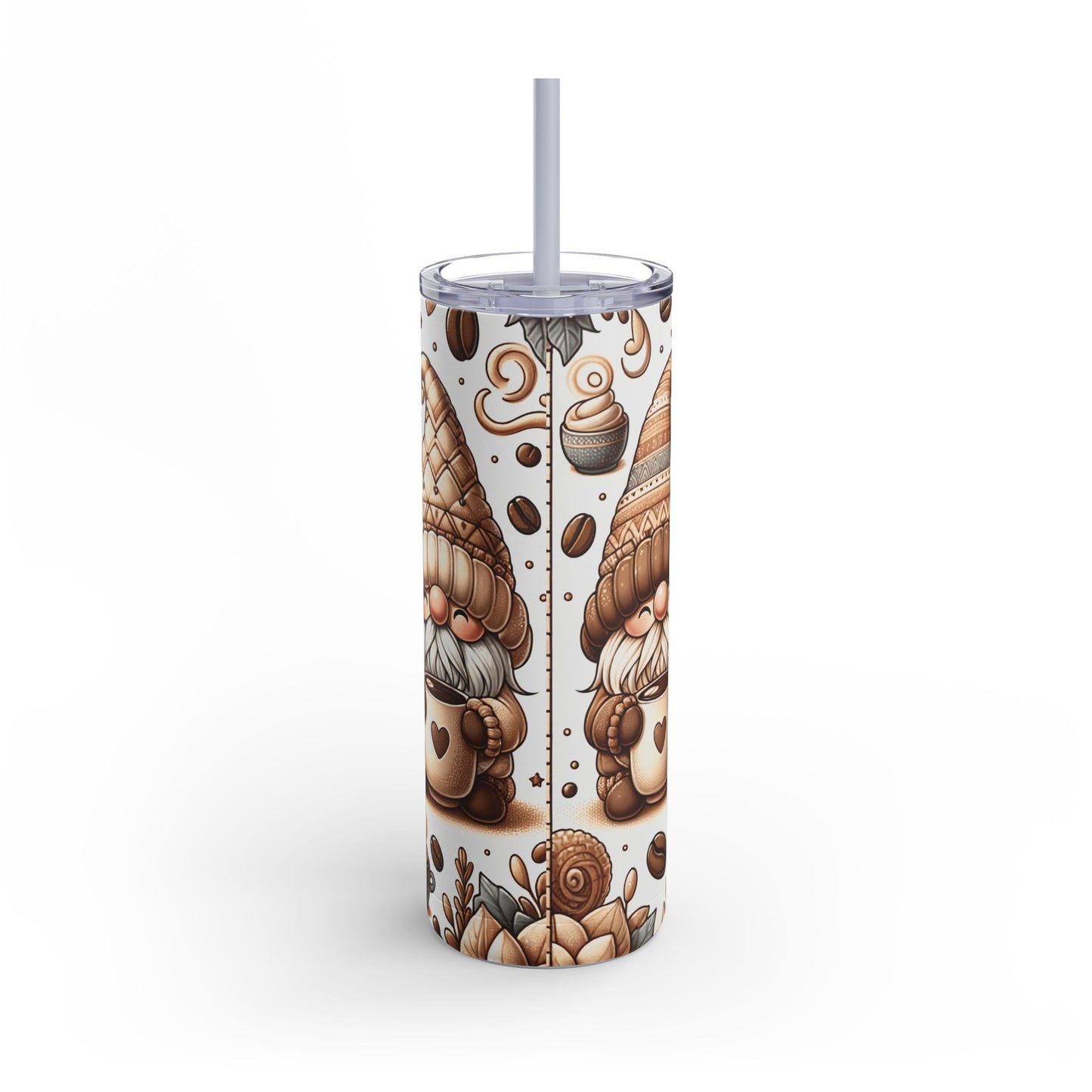 Gmone Coffee Christmas - Maars Maker Skinny Matte Tumbler, 20oz