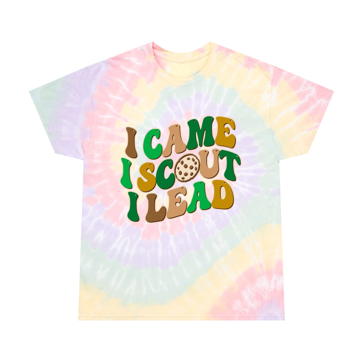 I Came, I Scout, I Lead - Adult Tie-Dye Tee, Spiral