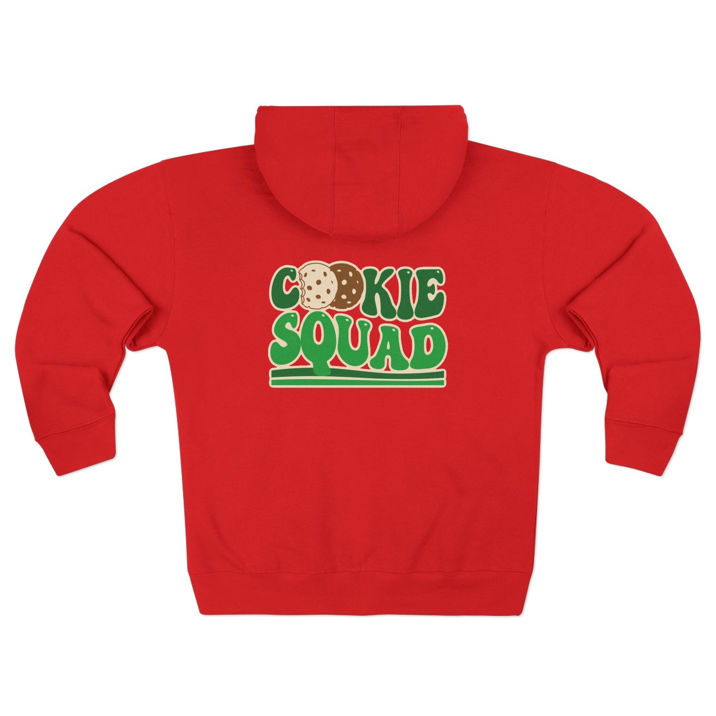 FRONT & BACK DESIGN ! Cookie Squad - Girl Scout Dad - Adult Unisex Zip Hoodie