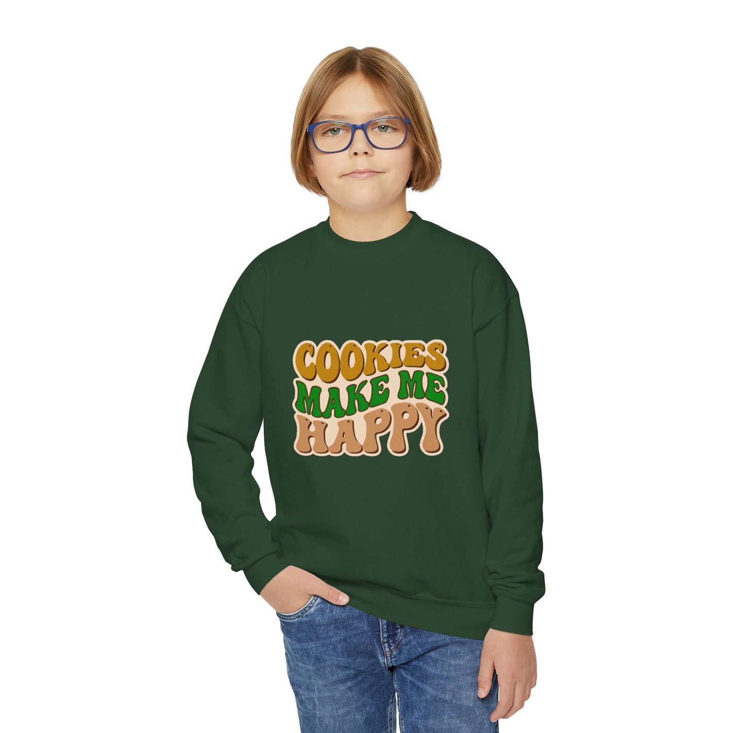 Cookies Make Me Happy #2 - Youth Crewneck Sweatshirt