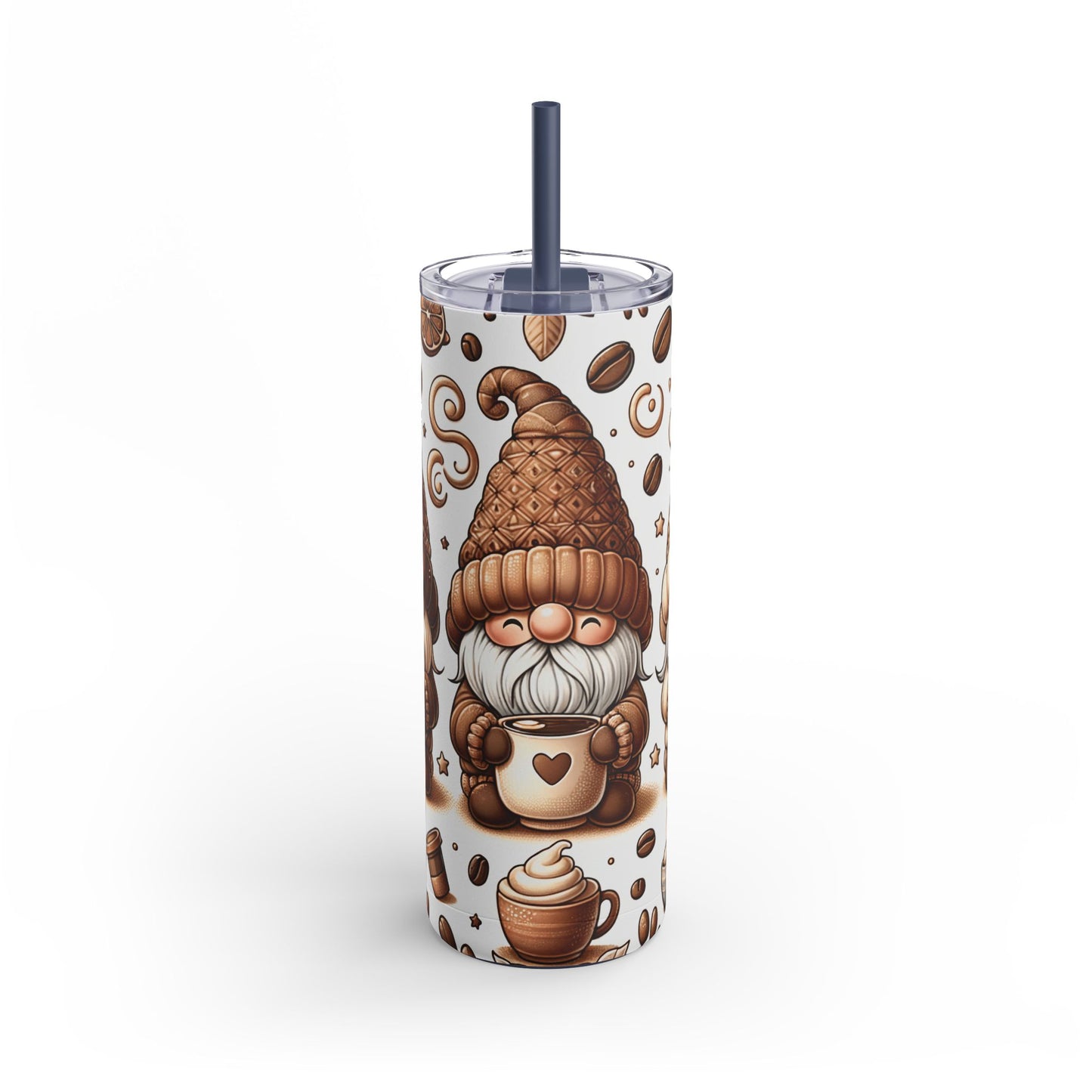 Gmone Coffee Christmas - Maars Maker Skinny Matte Tumbler, 20oz
