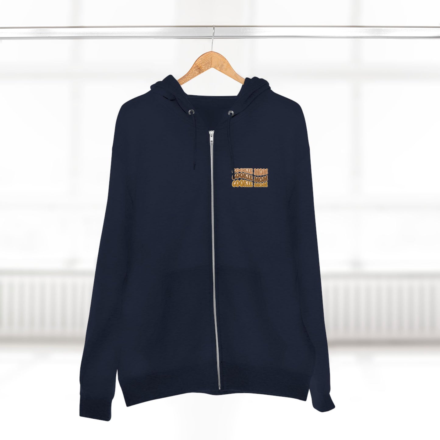 FRONT & BACK DESIGN ! Cookie Squad - Cookie Mom - Adult Unisex Zip Hoodie