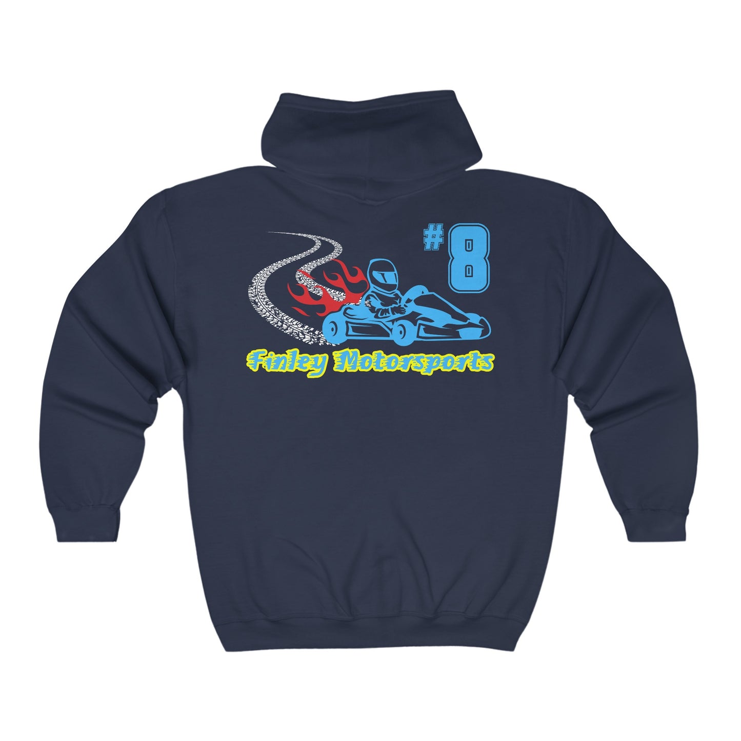Finley Motorsports Full Zip Hooded Sweatshirt Adult