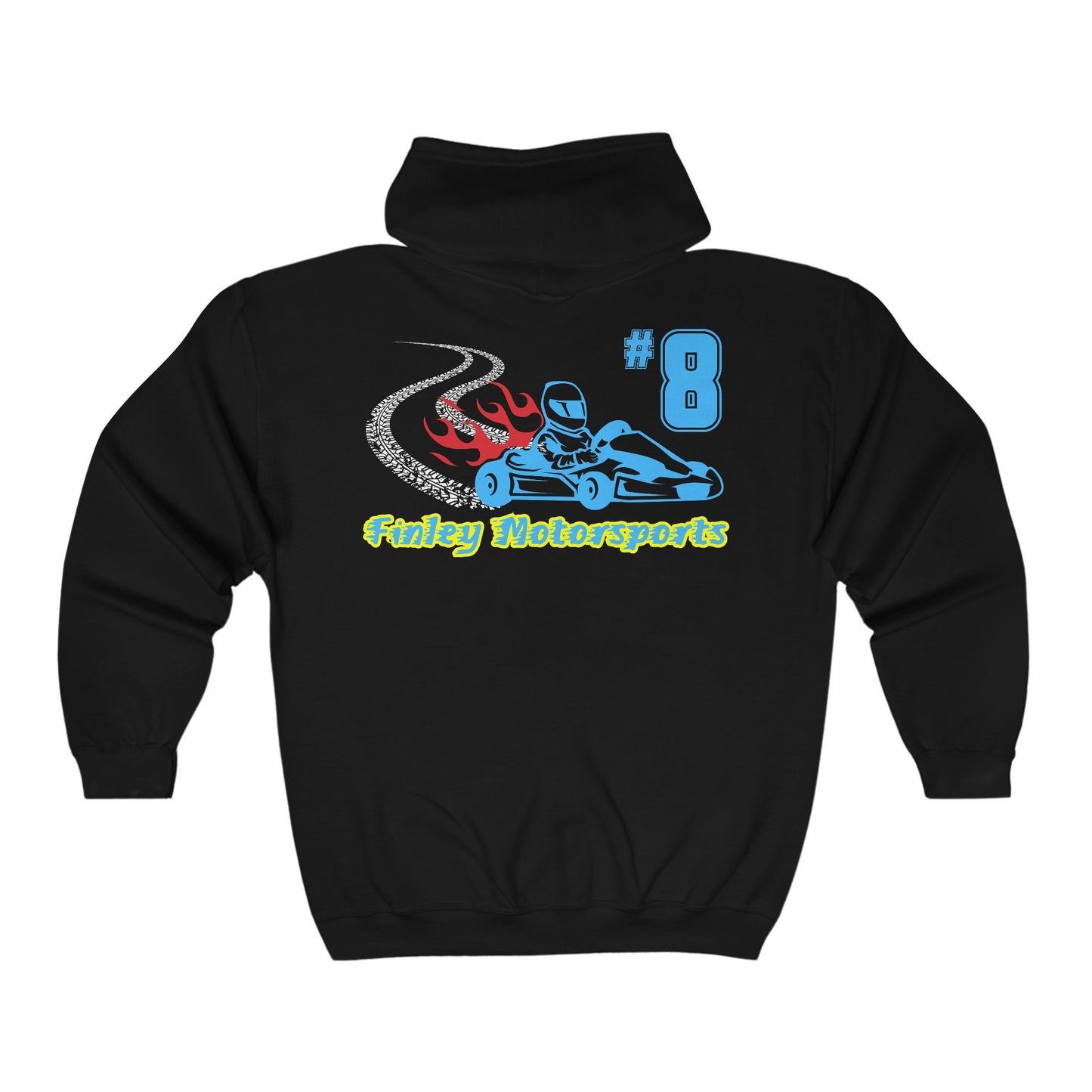 Finley Motorsports Full Zip Hooded Sweatshirt Adult