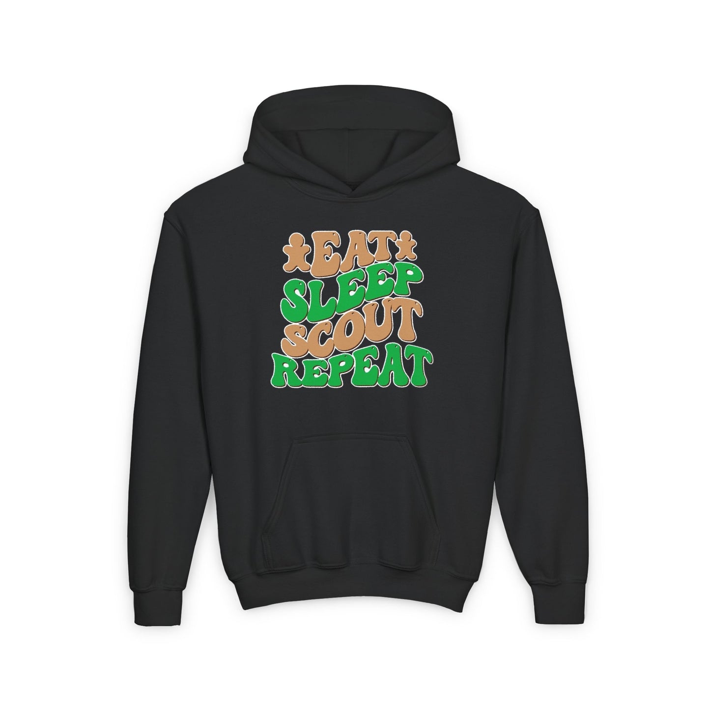 Eat, Sleep, Scout, Repeat - Youth Hooded Sweatshirt