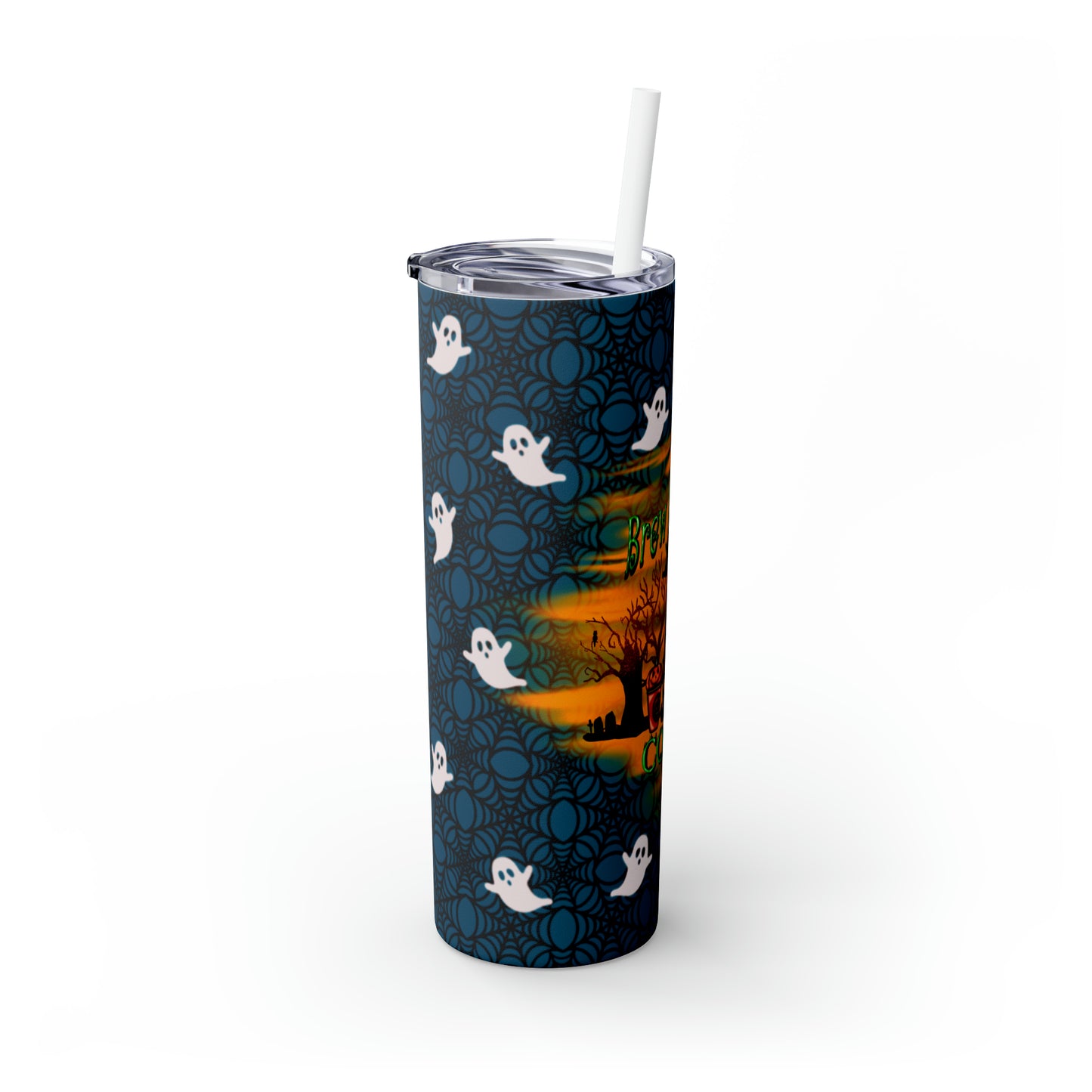 Brew Me Some Coffee - Skinny Tumbler with Straw, 20oz