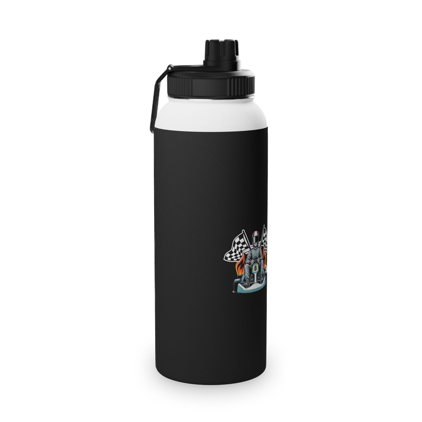Finley Motorsports Stainless Steel Water Bottle, Sports Lid