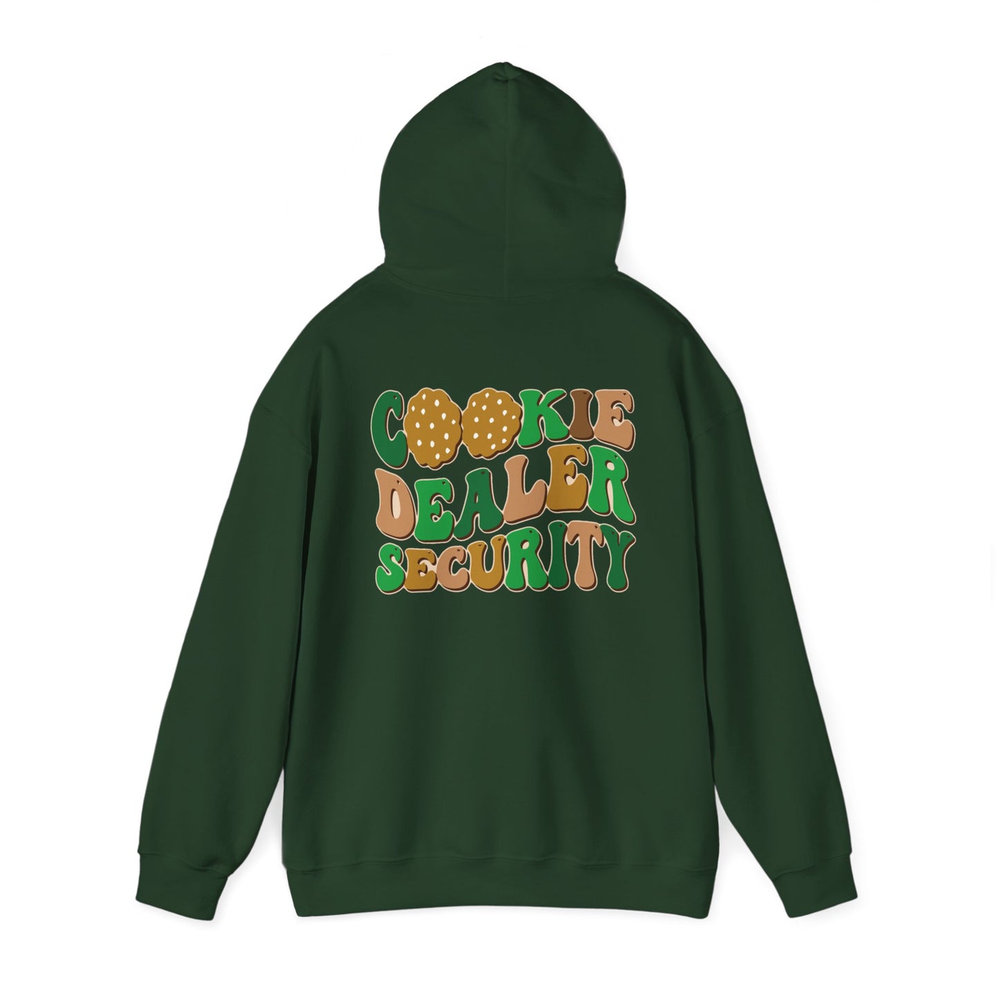 FRONT & BACK DESIGNS ! Girl Scout Mom - Cookie Dealer Security - Hooded Sweatshirt