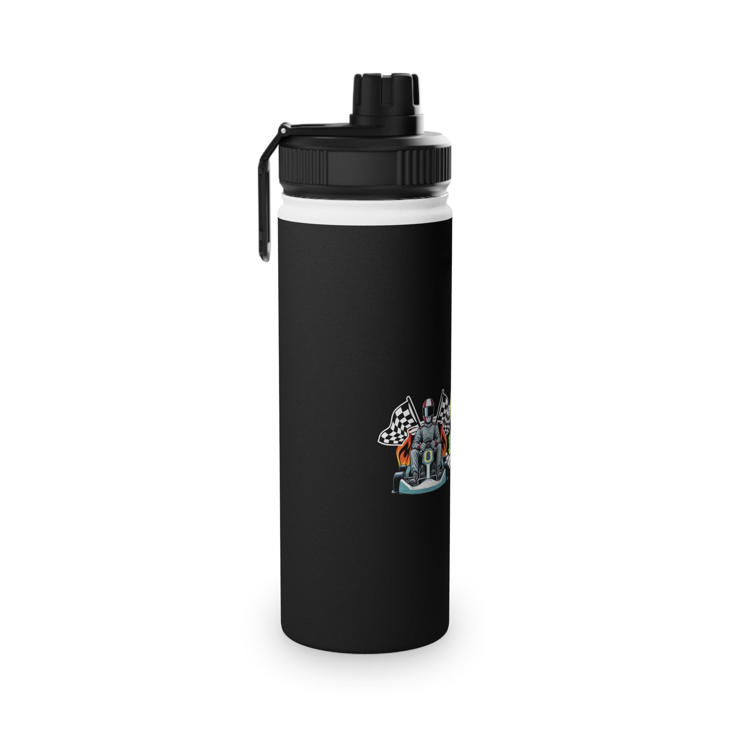 Finley Motorsports Stainless Steel Water Bottle, Sports Lid
