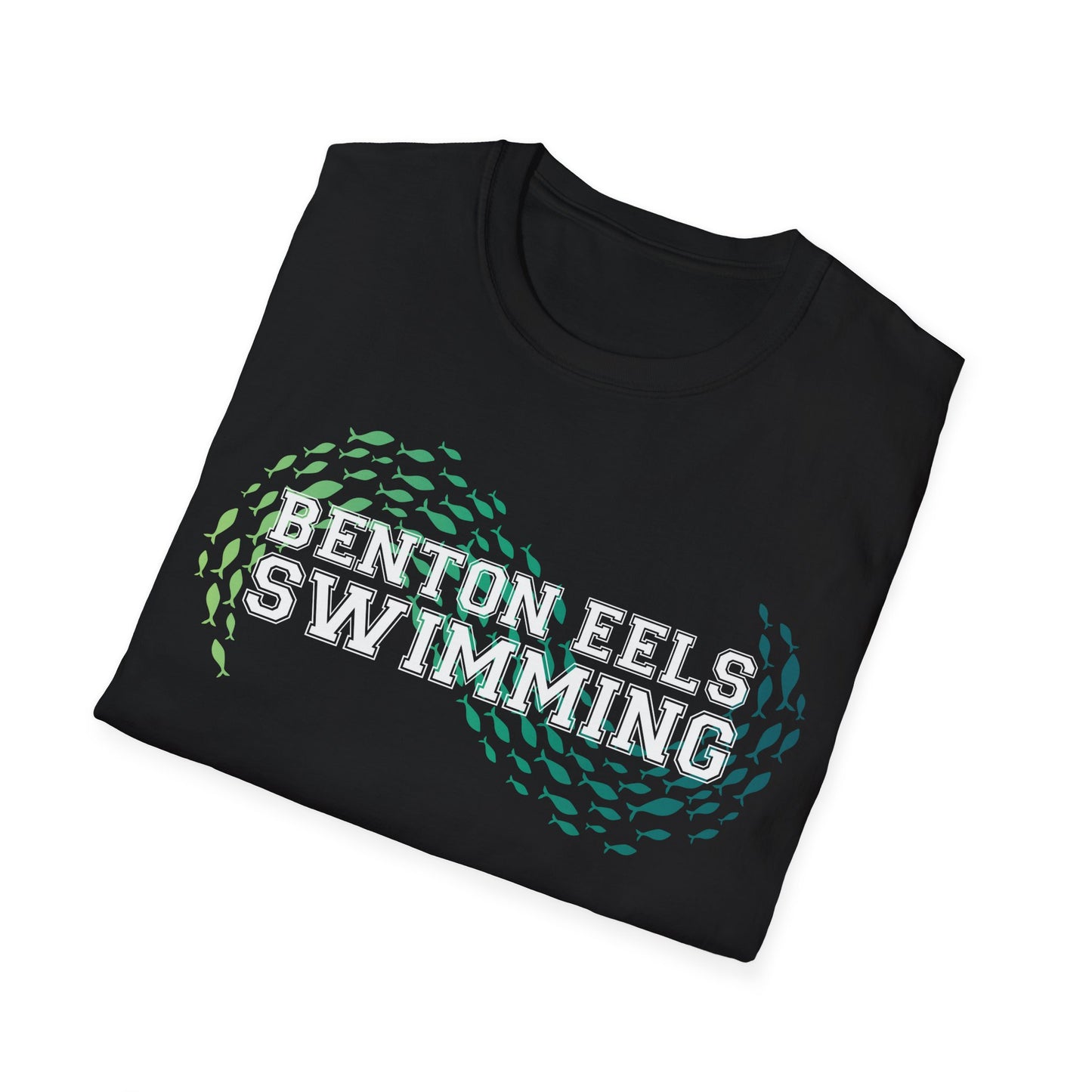 BENTON EELS ADULT T-SHIRT - FISH WAVE LOGO