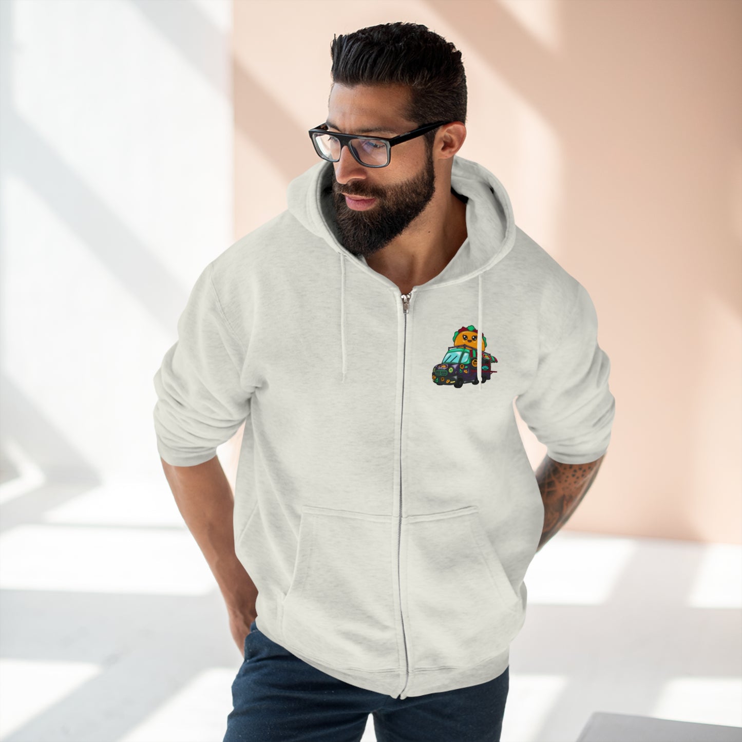 It’s Raining Tacos Zip up Sweatshirt