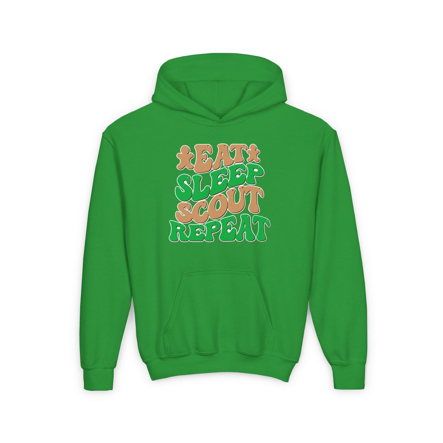 Eat, Sleep, Scout, Repeat - Youth Hooded Sweatshirt