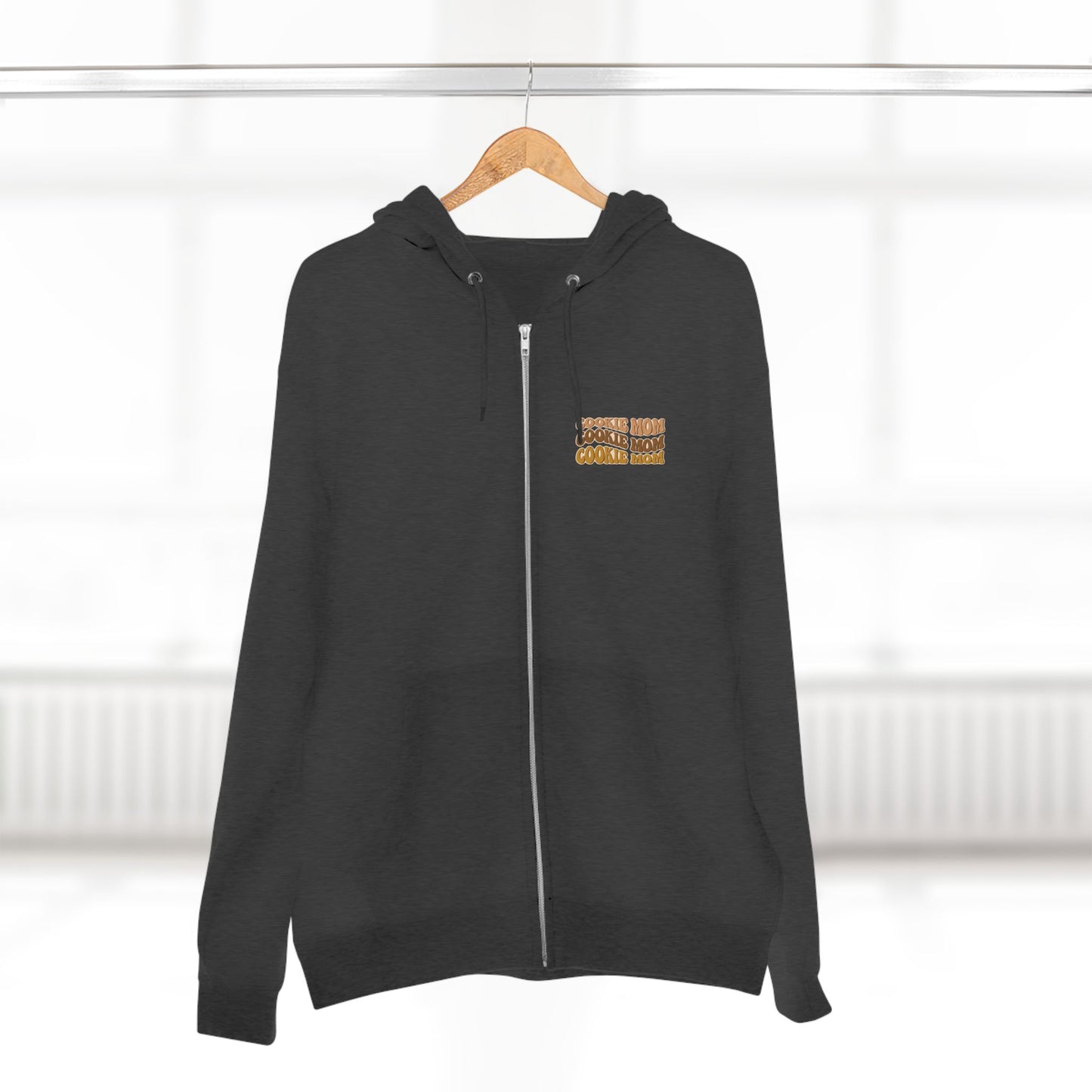 FRONT & BACK DESIGN ! Cookie Squad - Cookie Mom - Adult Unisex Zip Hoodie