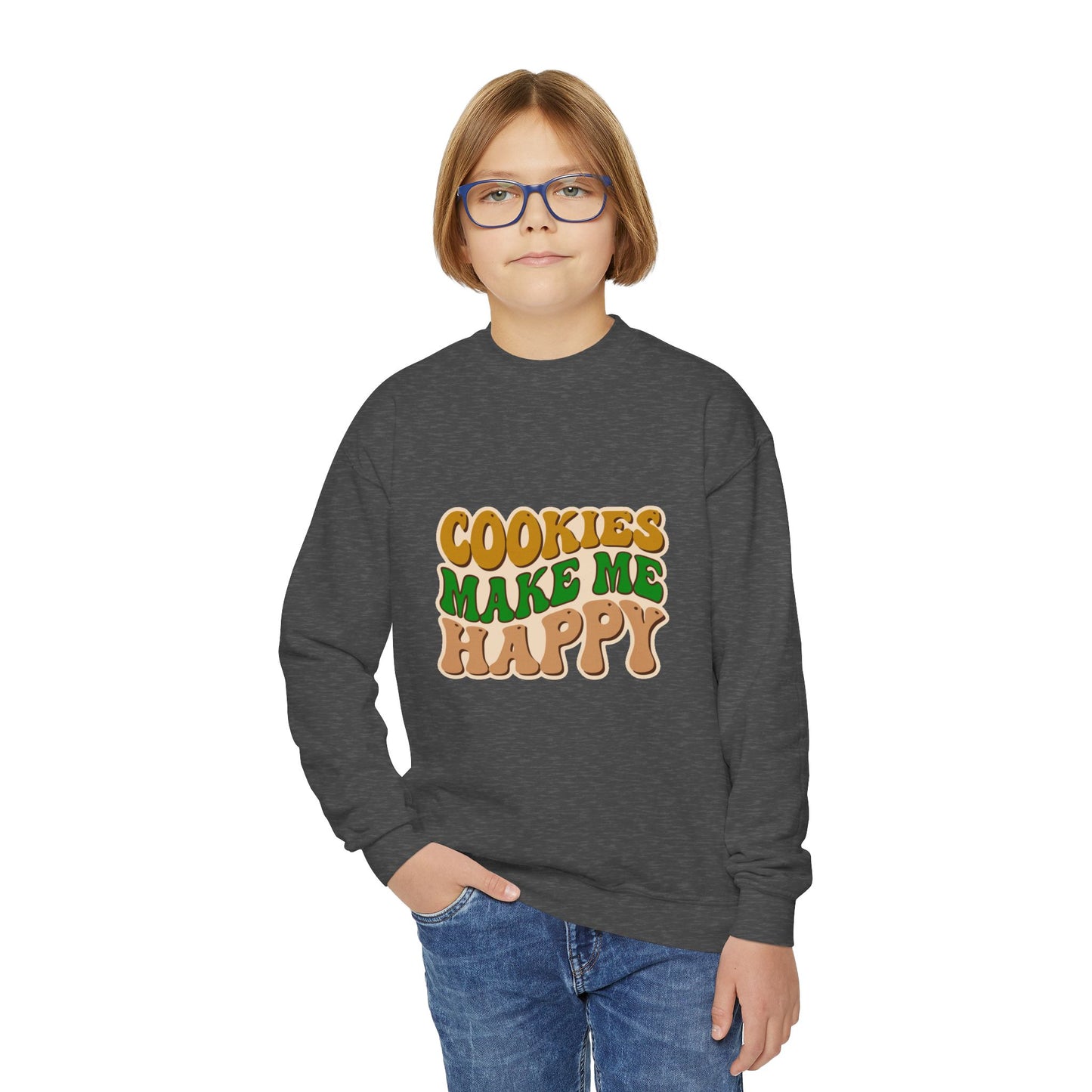 Cookies Make Me Happy #2 - Youth Crewneck Sweatshirt