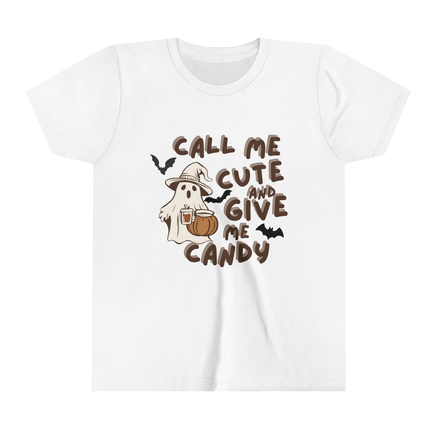 Call Me Cute & Give me Candy Youth Short Sleeve Tee