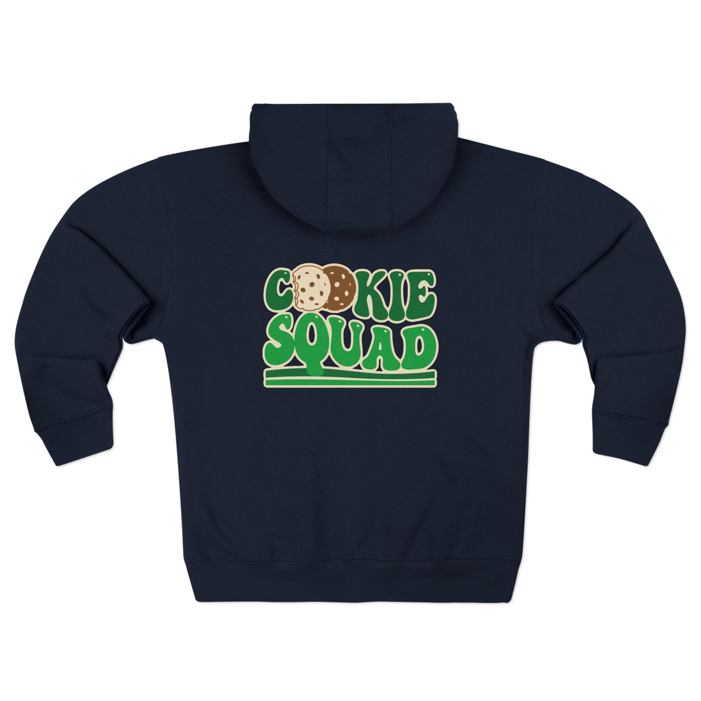 FRONT & BACK DESIGN ! Cookie Squad - Cookie Mom - Adult Unisex Zip Hoodie