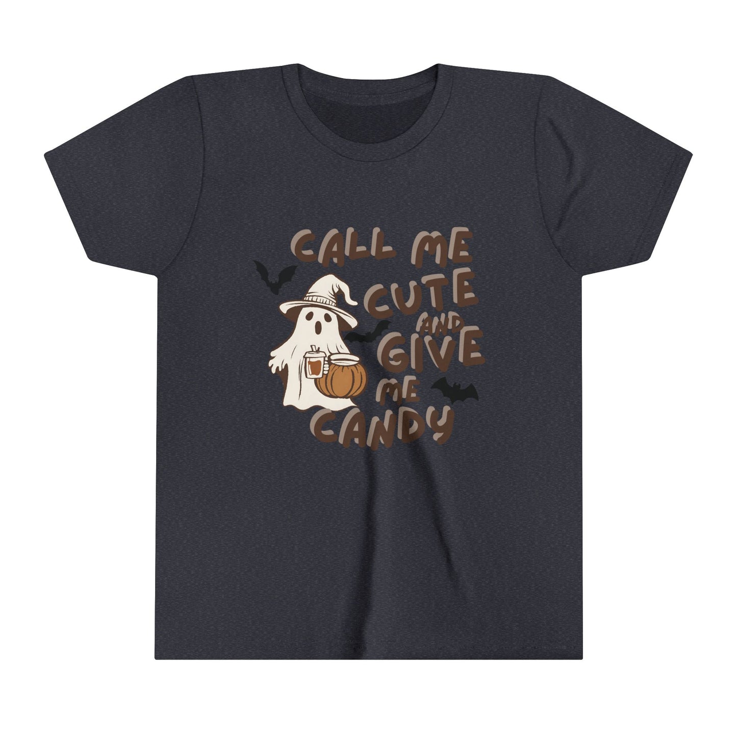 Call Me Cute & Give me Candy Youth Short Sleeve Tee