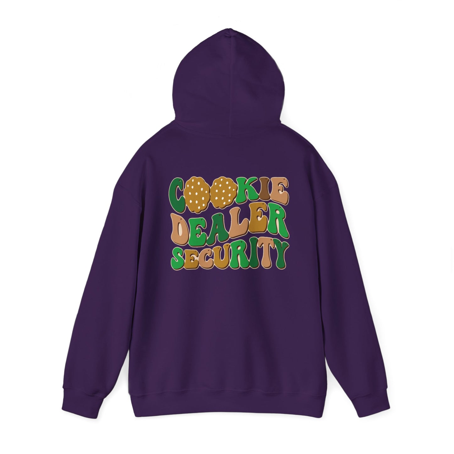 FRONT & BACK DESIGNS ! Girl Scout Mom - Cookie Dealer Security - Hooded Sweatshirt