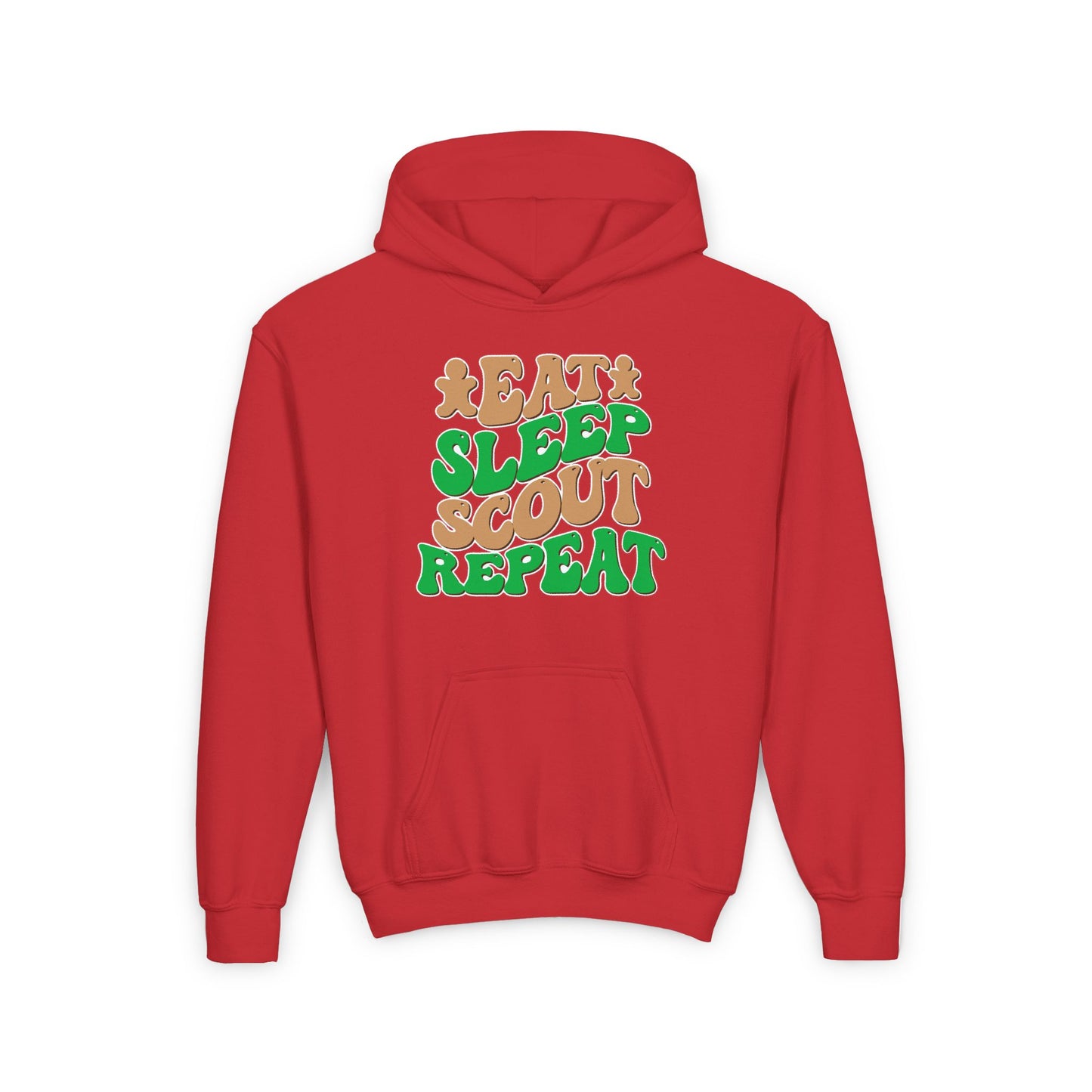 Eat, Sleep, Scout, Repeat - Youth Hooded Sweatshirt