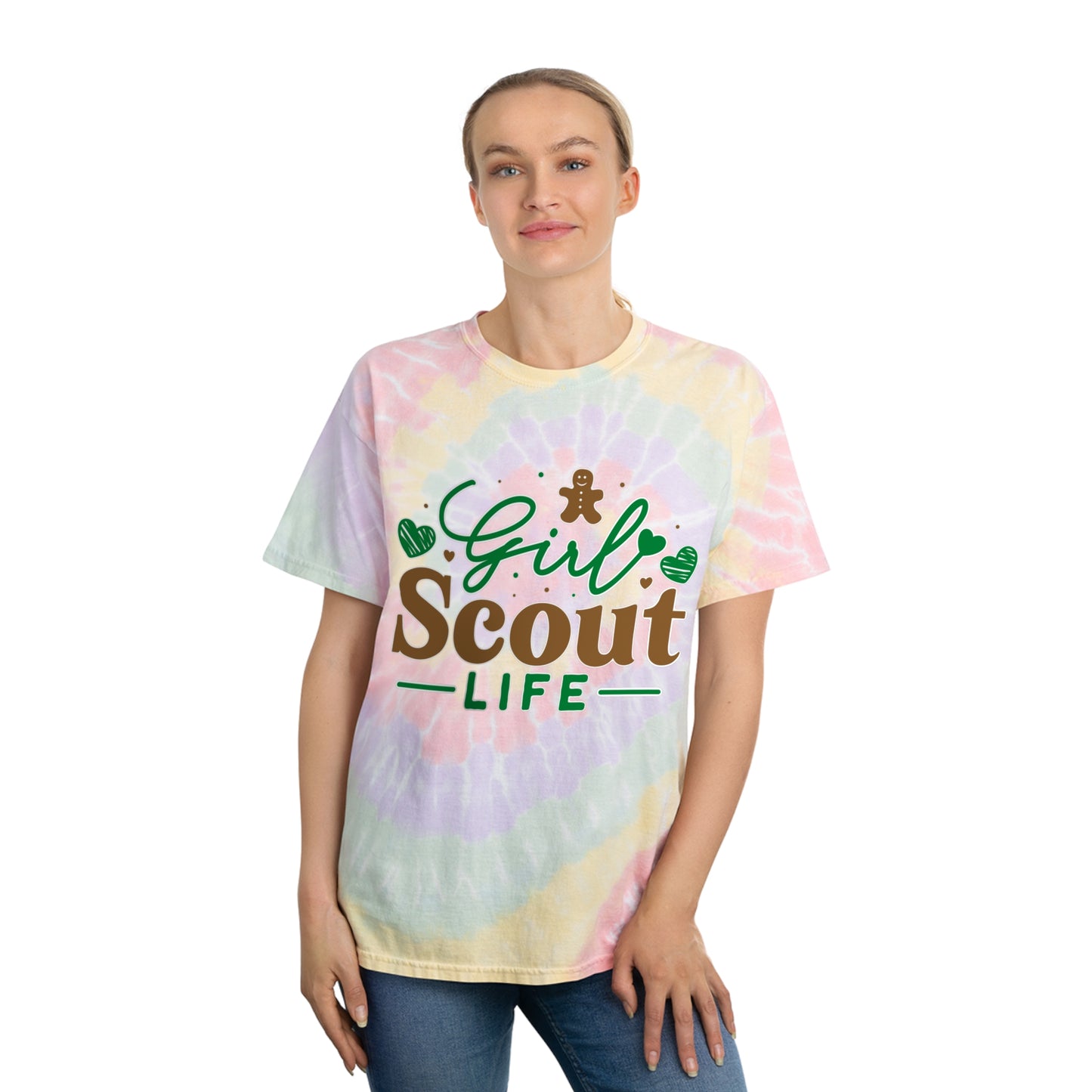 Girl Scout Life - Adult Tie-Dye Tee, Spiral