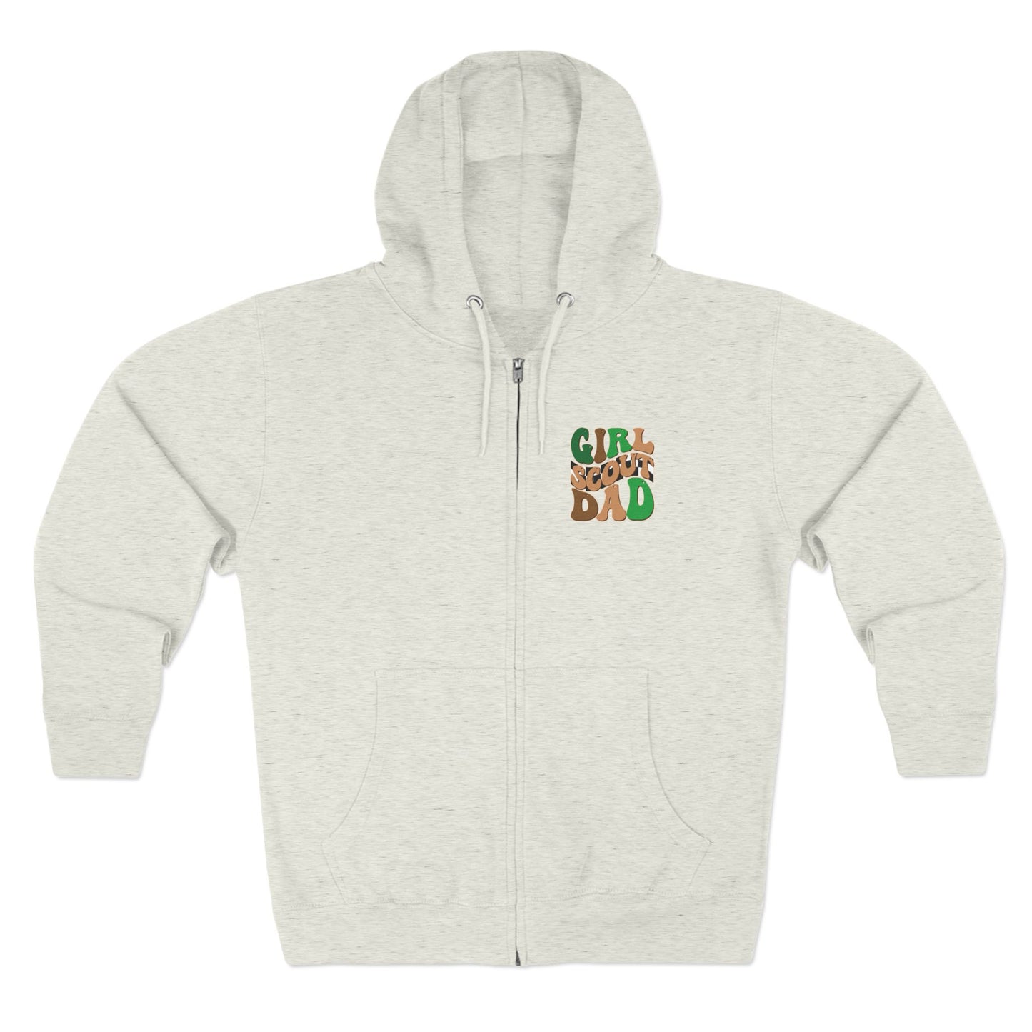 FRONT & BACK DESIGN ! Cookie Squad - Girl Scout Dad - Adult Unisex Zip Hoodie