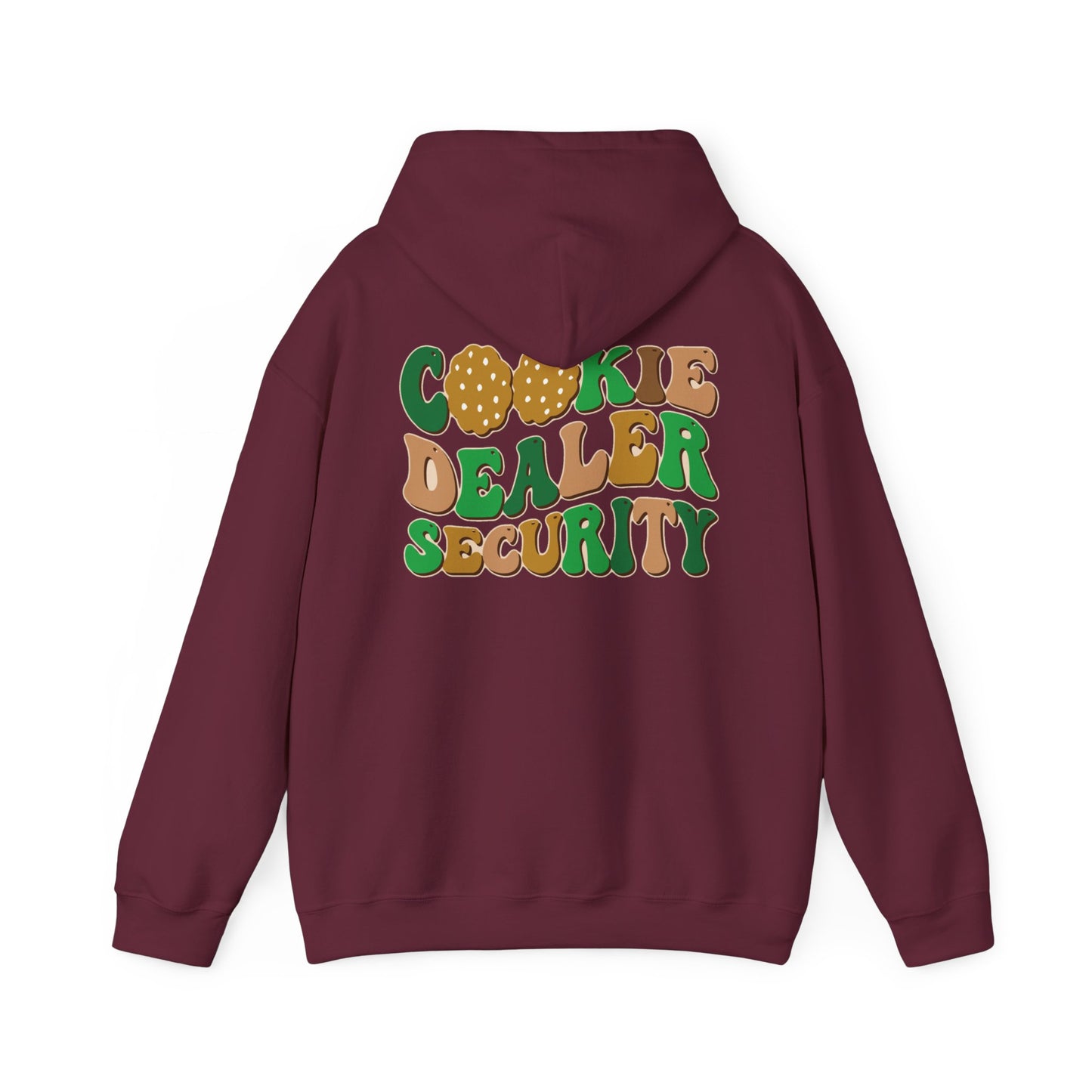 FRONT & BACK DESIGNS ! Girl Scout Mom - Cookie Dealer Security - Hooded Sweatshirt