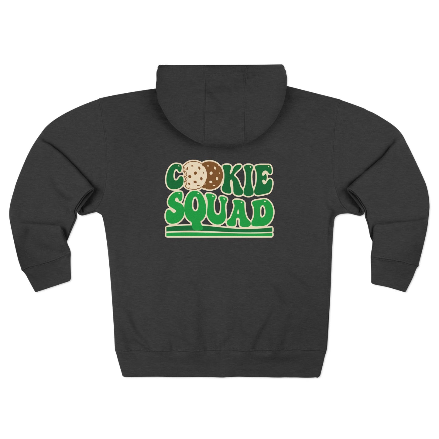 FRONT & BACK DESIGN ! Cookie Squad - Girl Scout Dad - Adult Unisex Zip Hoodie