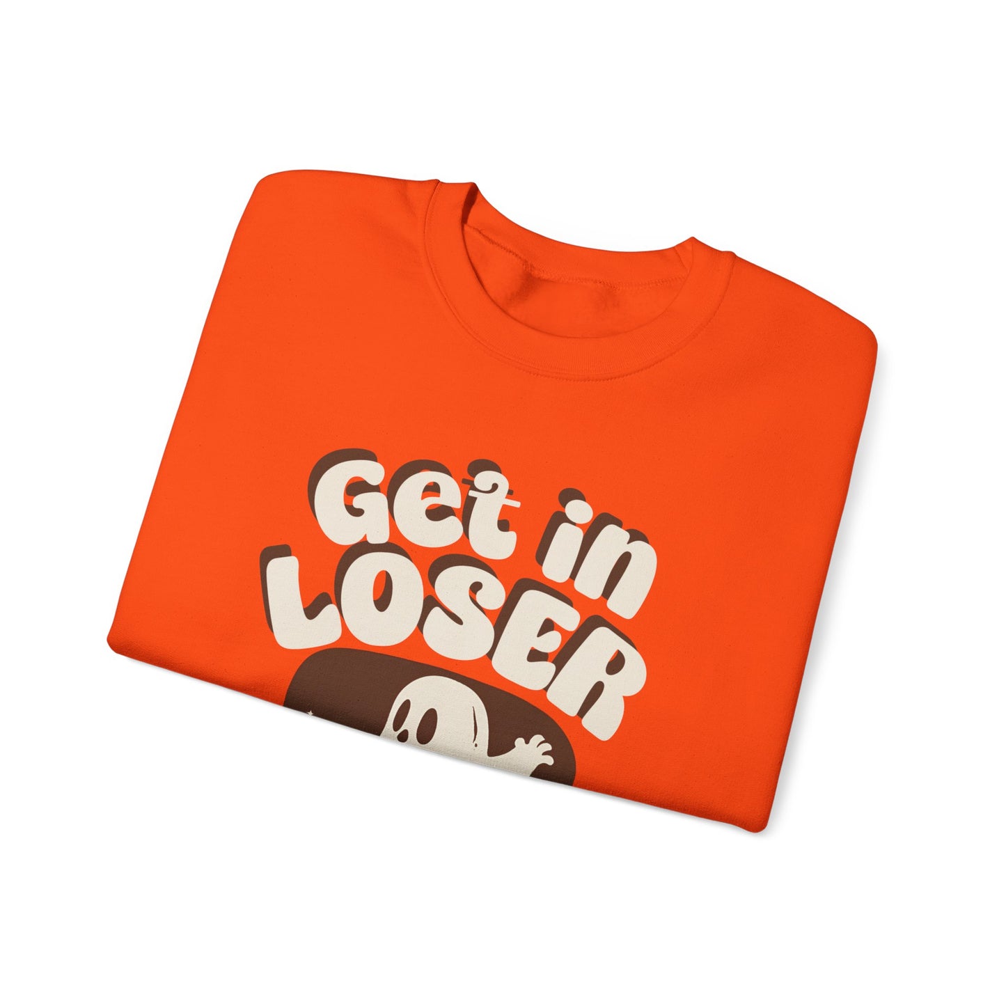Get in Loser We're Ghostin' People - Adult Unisex Heavy Blend™ Crewneck Sweatshirt