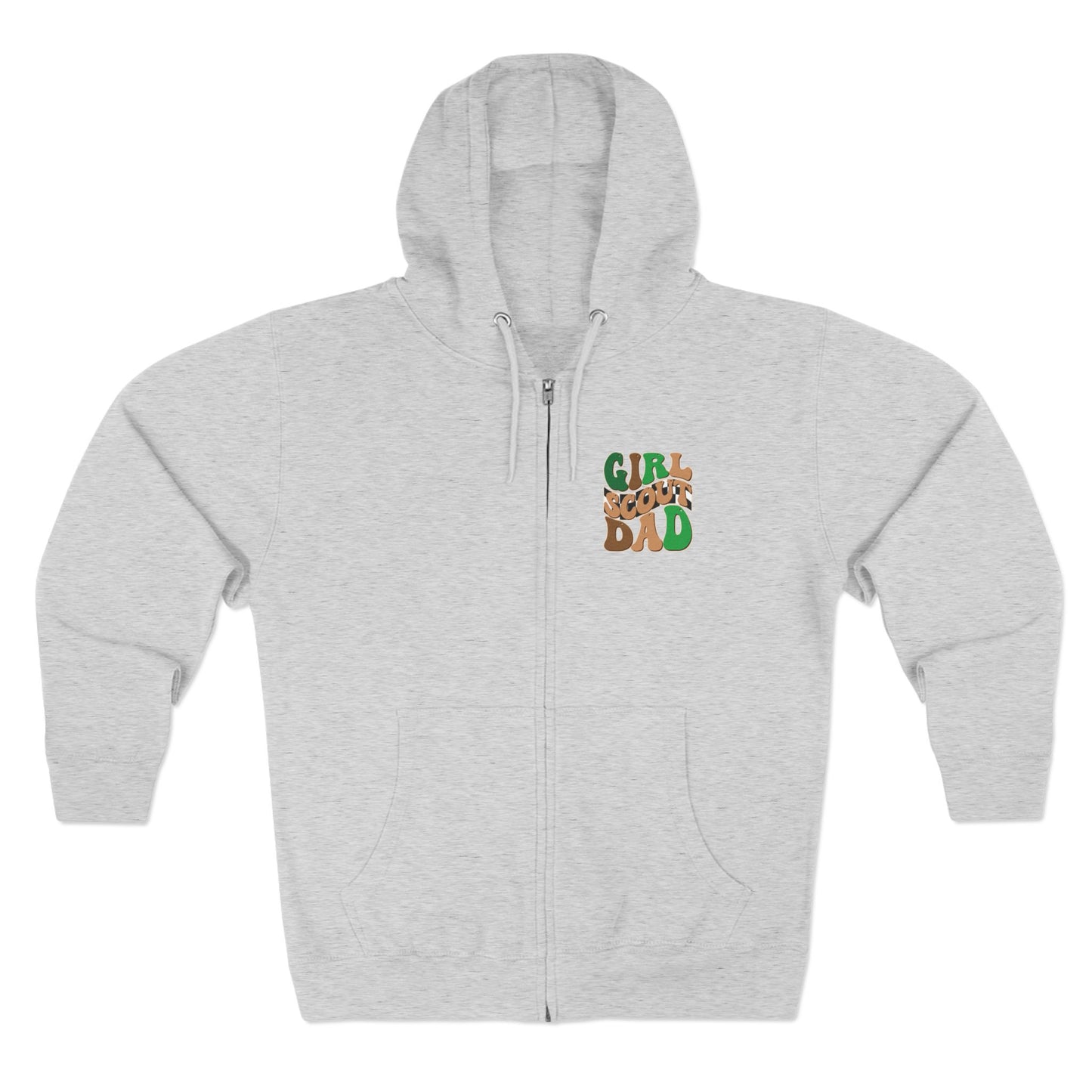 FRONT & BACK DESIGN ! Cookie Squad - Girl Scout Dad - Adult Unisex Zip Hoodie