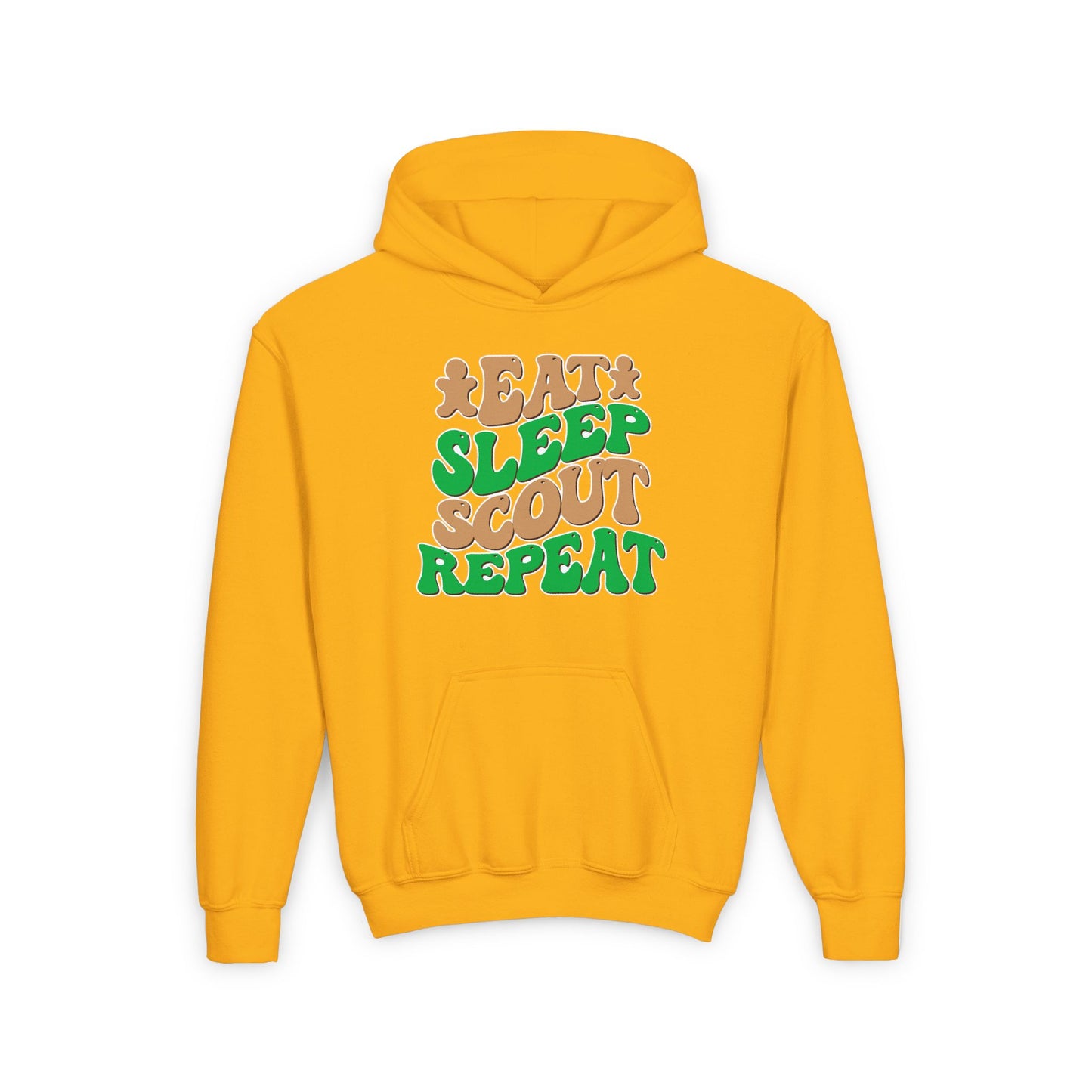Eat, Sleep, Scout, Repeat - Youth Hooded Sweatshirt