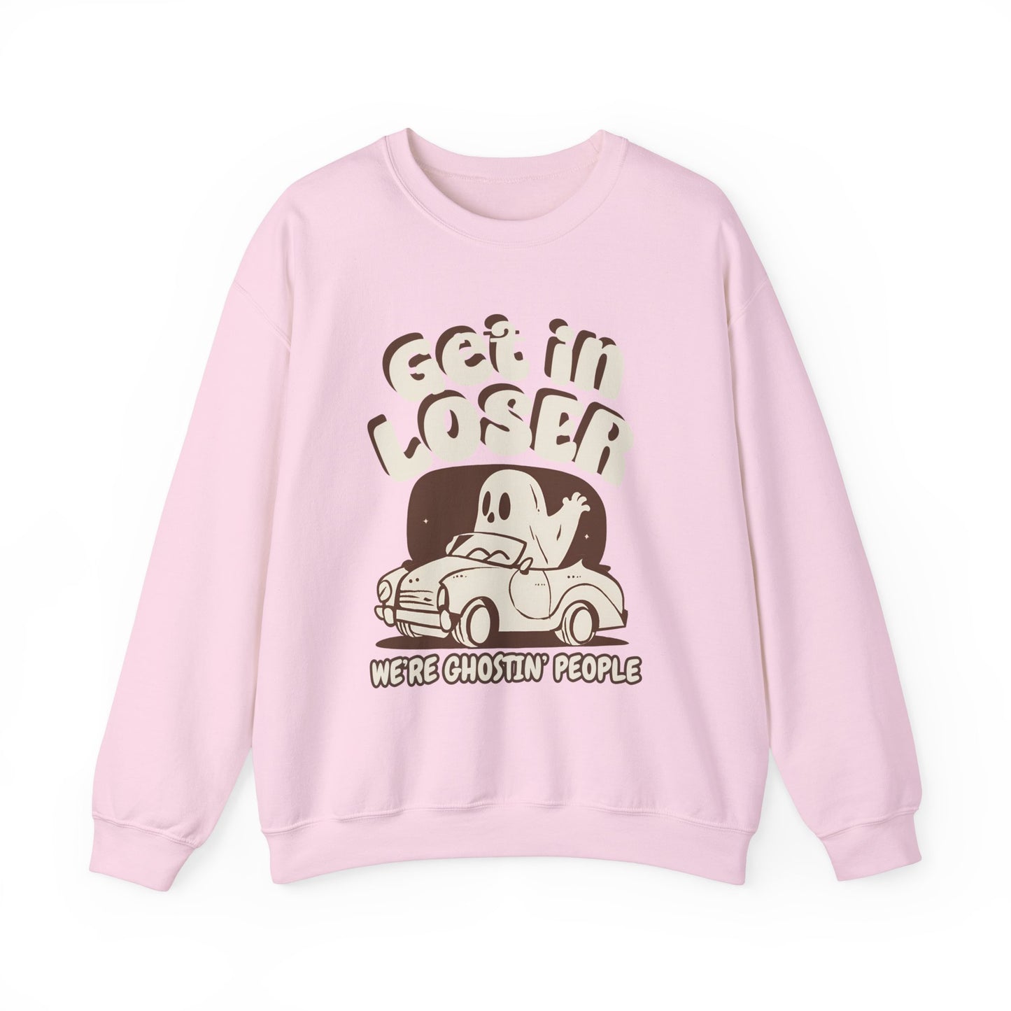 Get in Loser We're Ghostin' People - Adult Unisex Heavy Blend™ Crewneck Sweatshirt