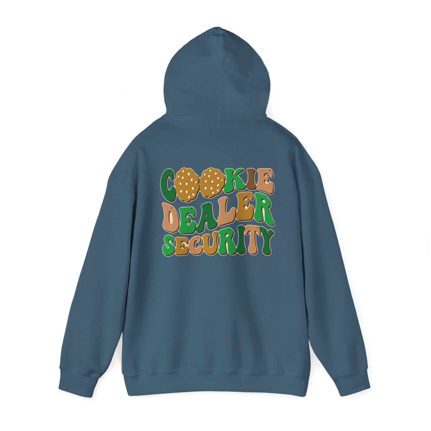 FRONT & BACK DESIGNS ! Girl Scout Mom - Cookie Dealer Security - Hooded Sweatshirt