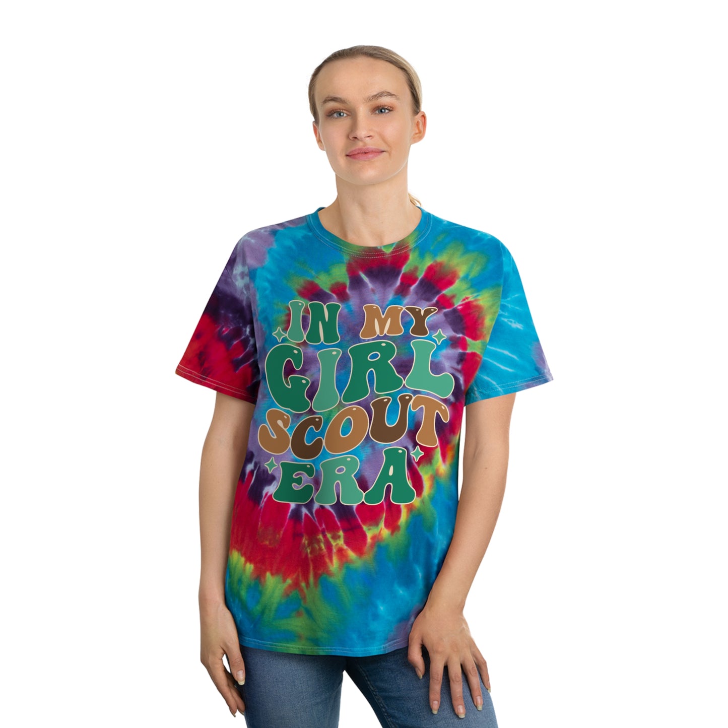 Girl Scout Era - Adult Tie-Dye Tee, Spiral