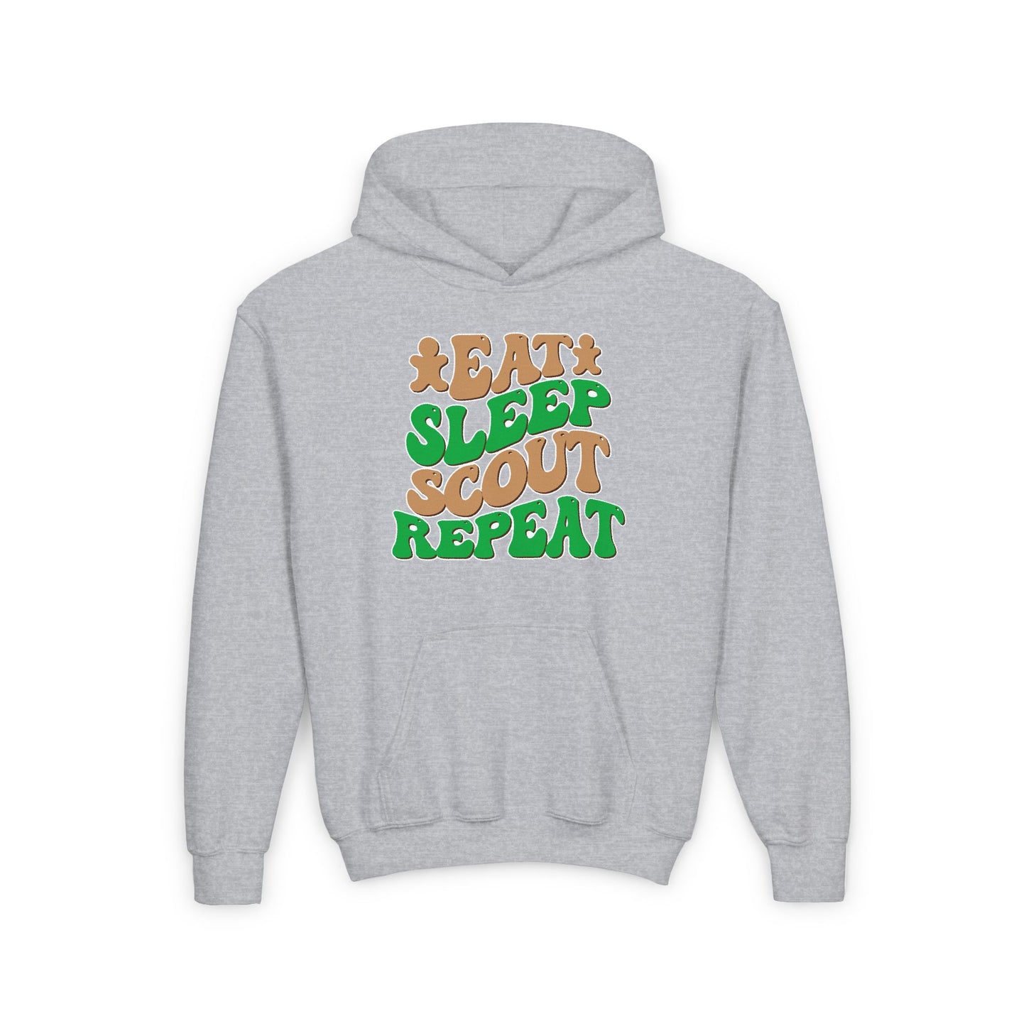 Eat, Sleep, Scout, Repeat - Youth Hooded Sweatshirt