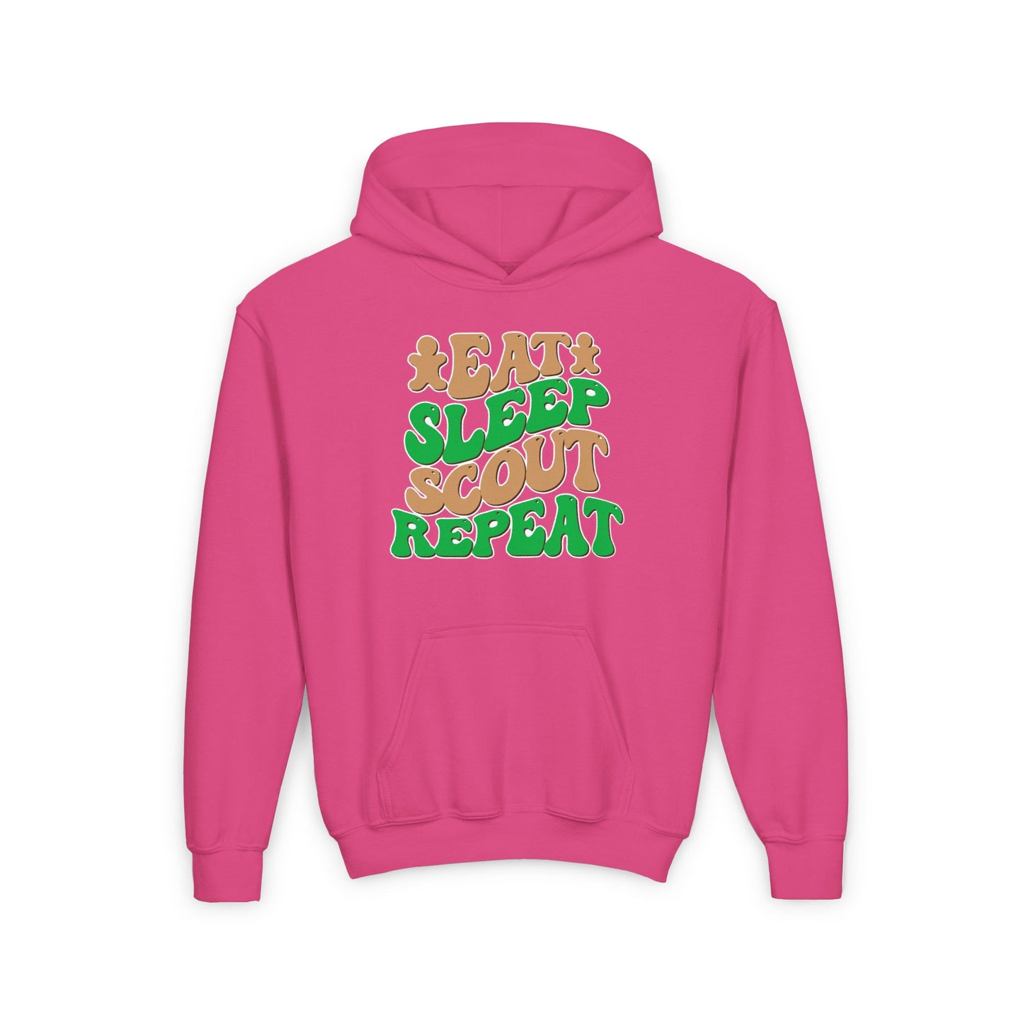 Eat, Sleep, Scout, Repeat - Youth Hooded Sweatshirt