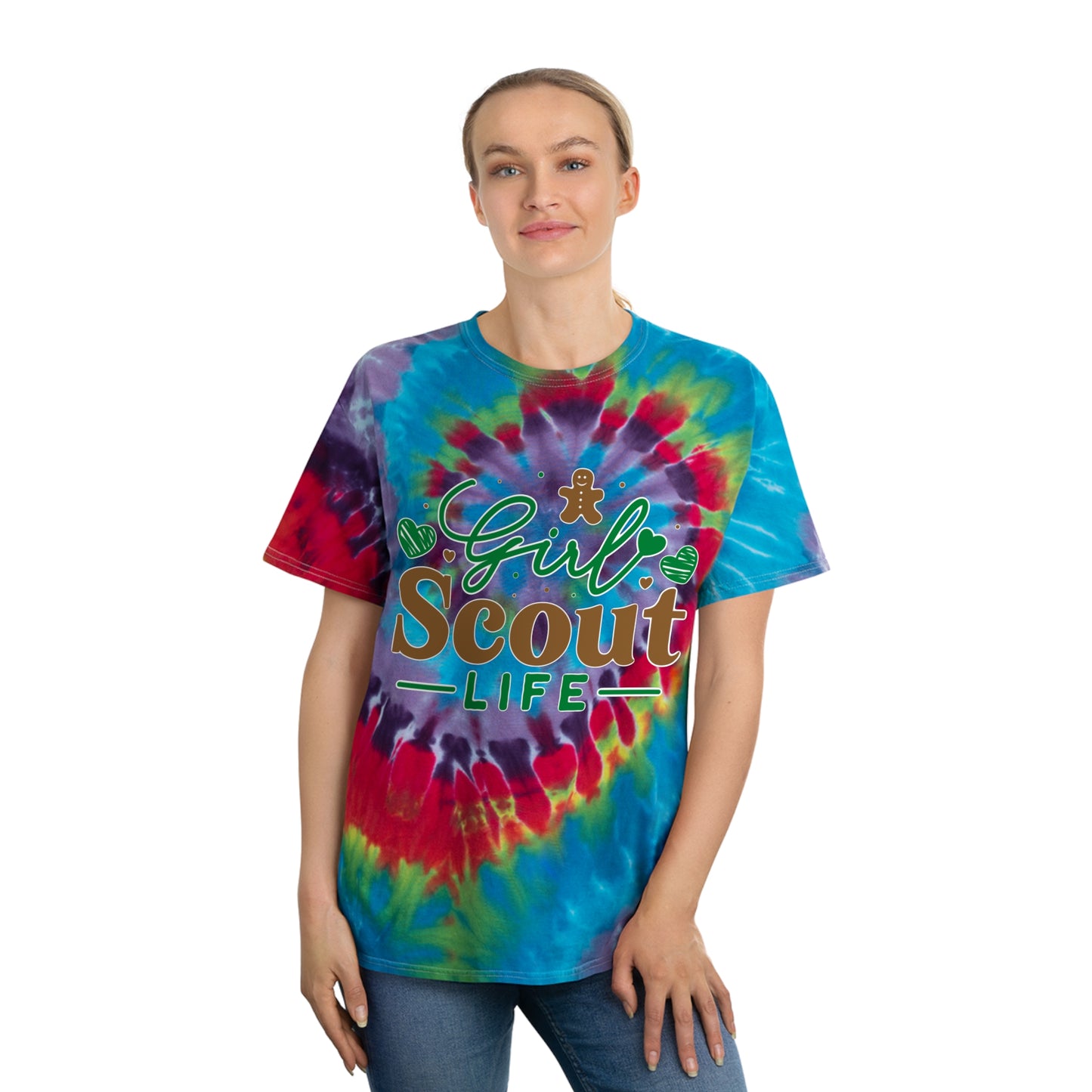 Girl Scout Life - Adult Tie-Dye Tee, Spiral