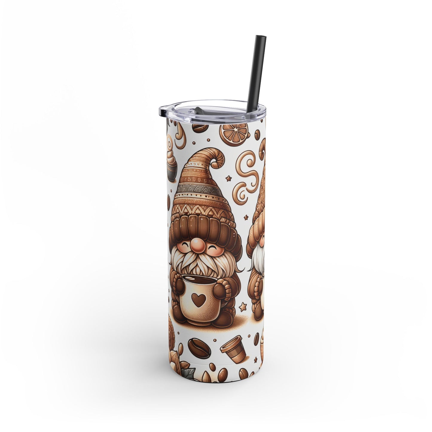 Gmone Coffee Christmas - Maars Maker Skinny Matte Tumbler, 20oz