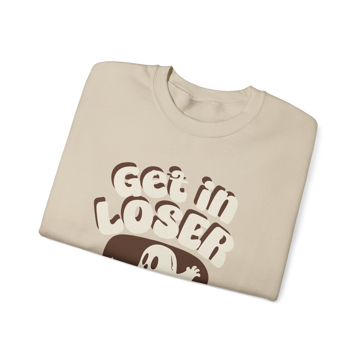 Get in Loser We're Ghostin' People - Adult Unisex Heavy Blend™ Crewneck Sweatshirt