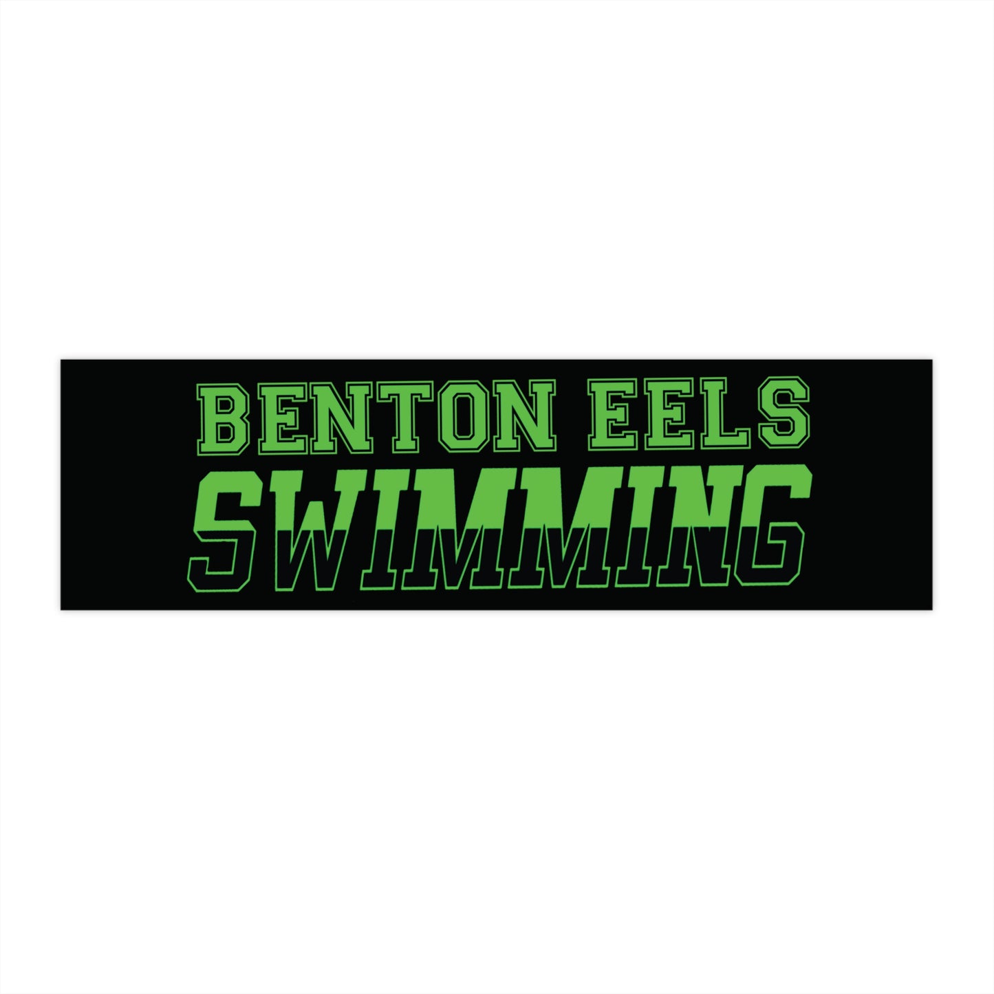 Benton Eels Swim Team Bumper Stickers
