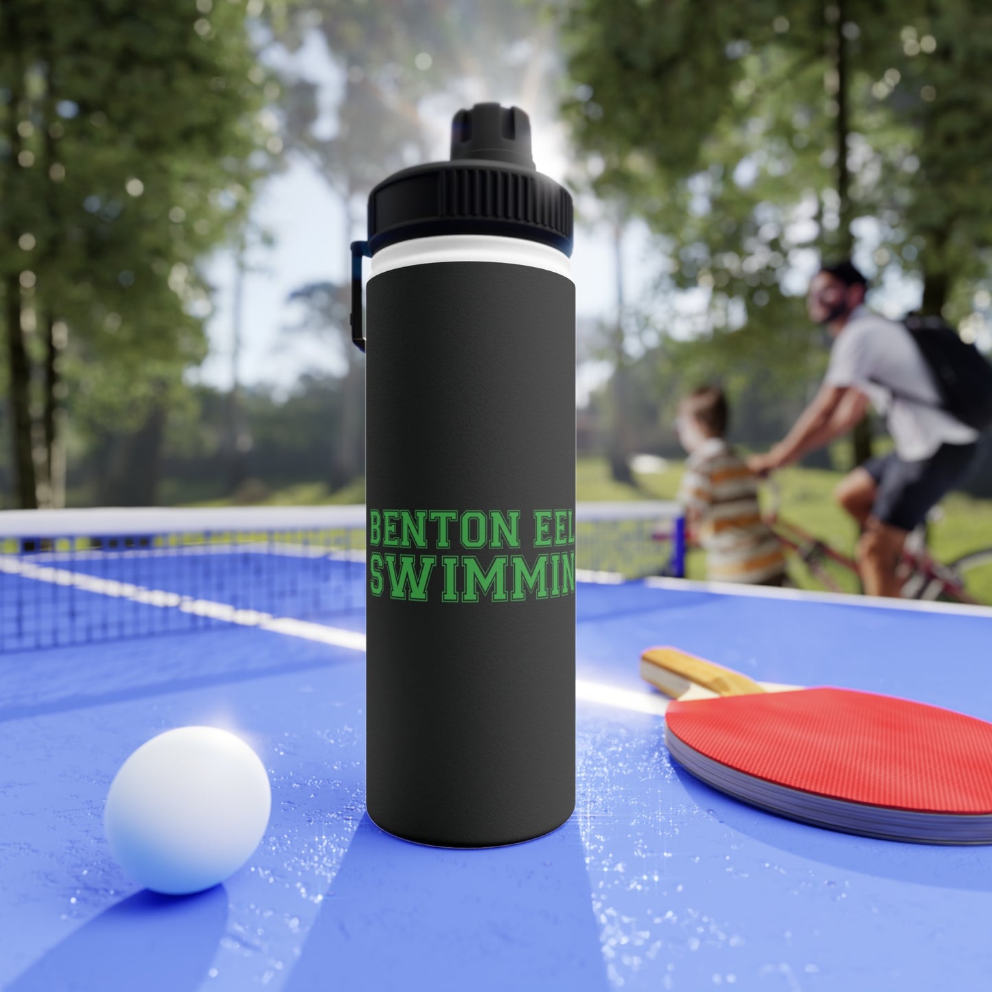 Benton Eels Stainless Steel Water Bottle, Sports Lid