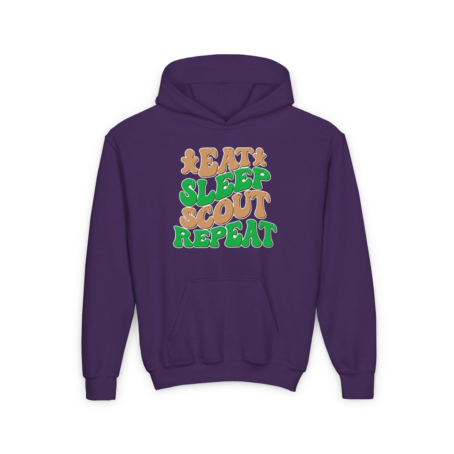 Eat, Sleep, Scout, Repeat - Youth Hooded Sweatshirt