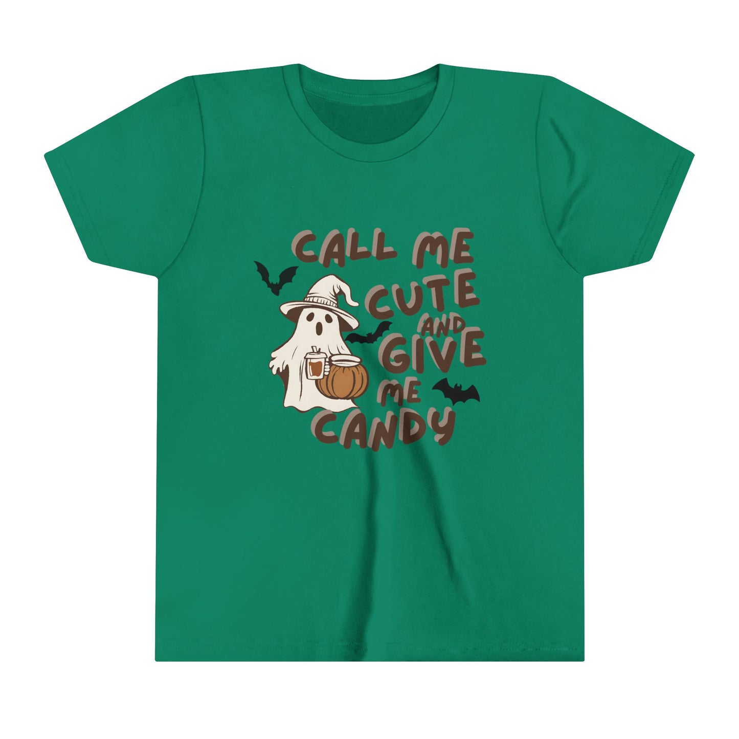 Call Me Cute & Give me Candy Youth Short Sleeve Tee