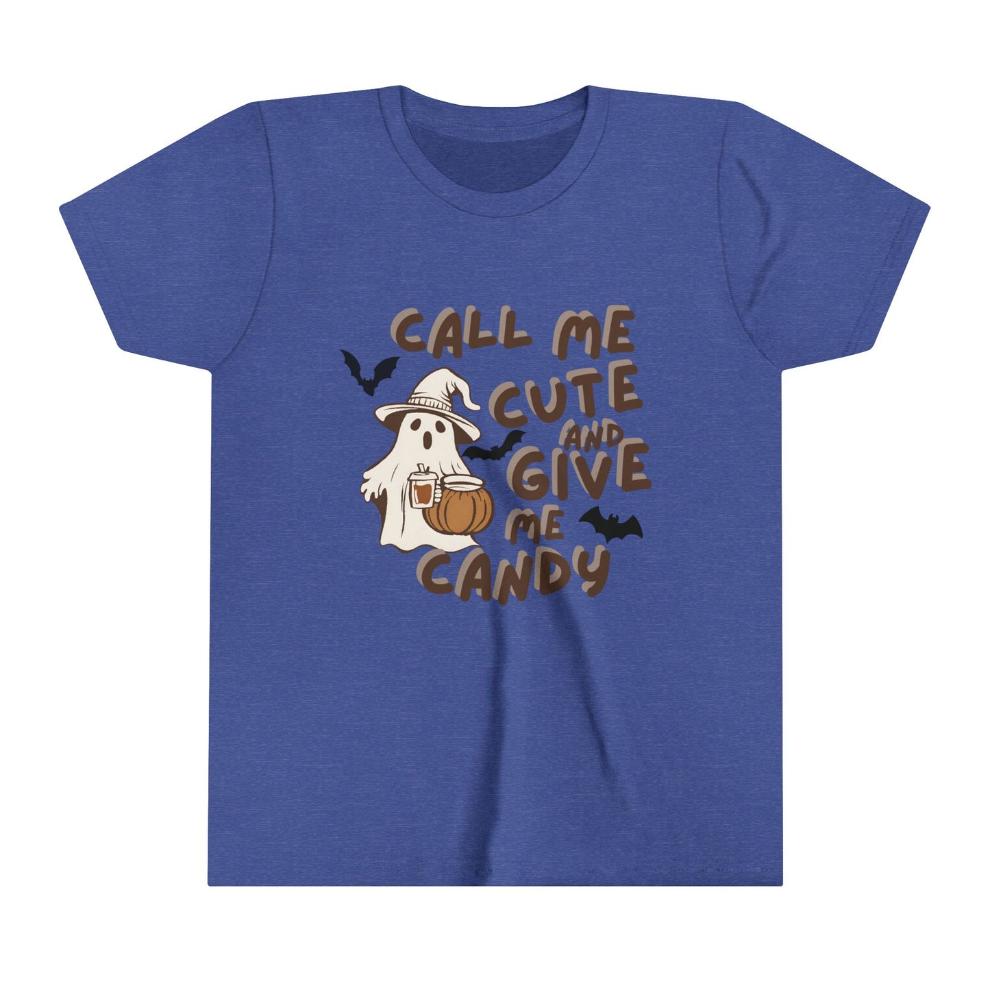 Call Me Cute & Give me Candy Youth Short Sleeve Tee