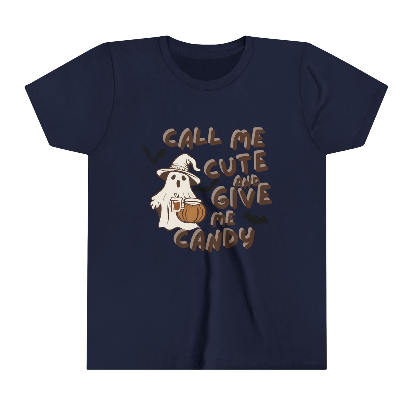 Call Me Cute & Give me Candy Youth Short Sleeve Tee