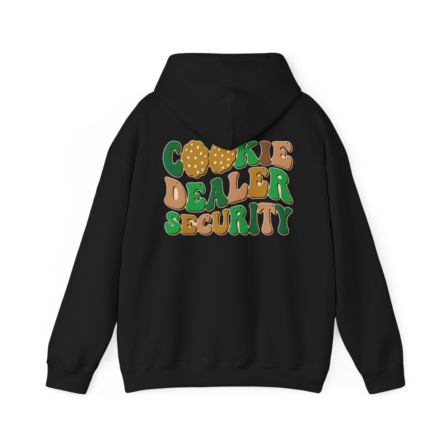 FRONT & BACK DESIGNS ! Girl Scout Mom - Cookie Dealer Security - Hooded Sweatshirt