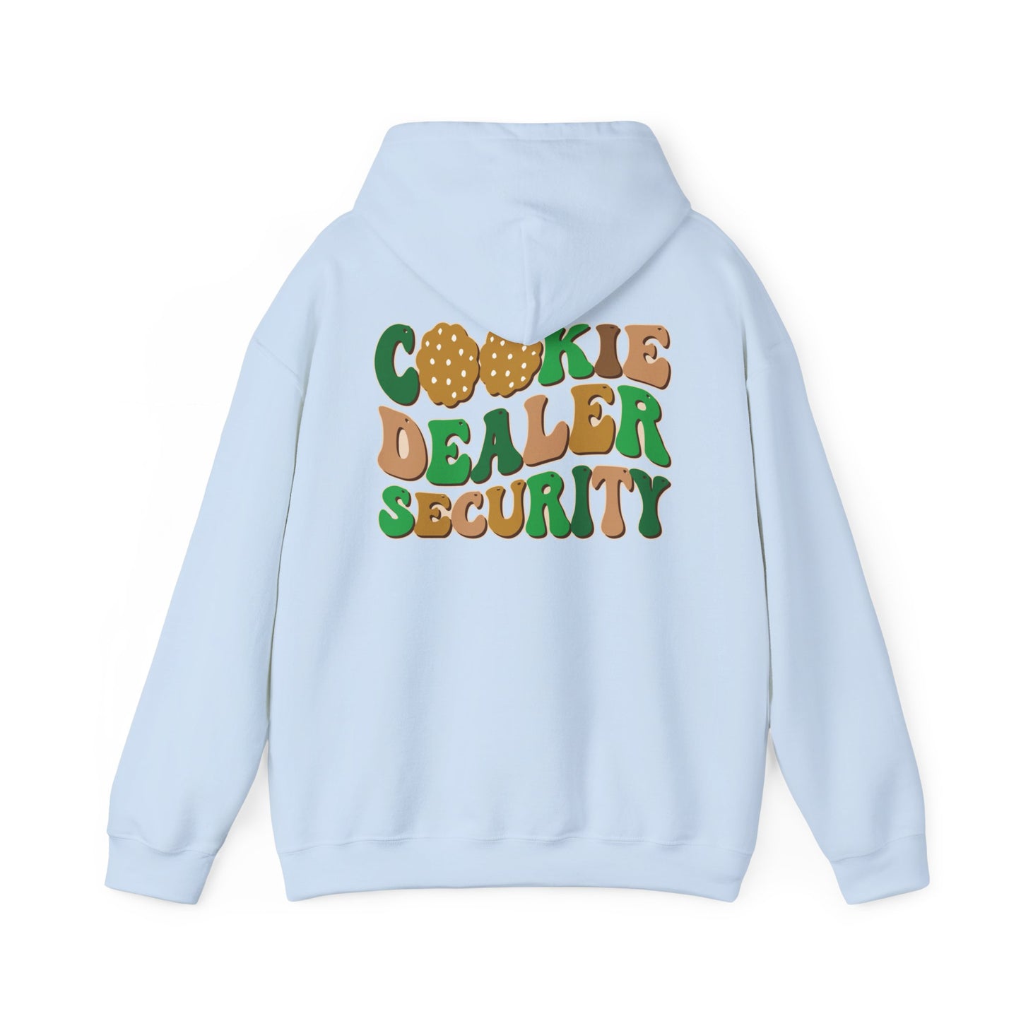 FRONT & BACK DESIGNS ! Girl Scout Mom - Cookie Dealer Security - Hooded Sweatshirt