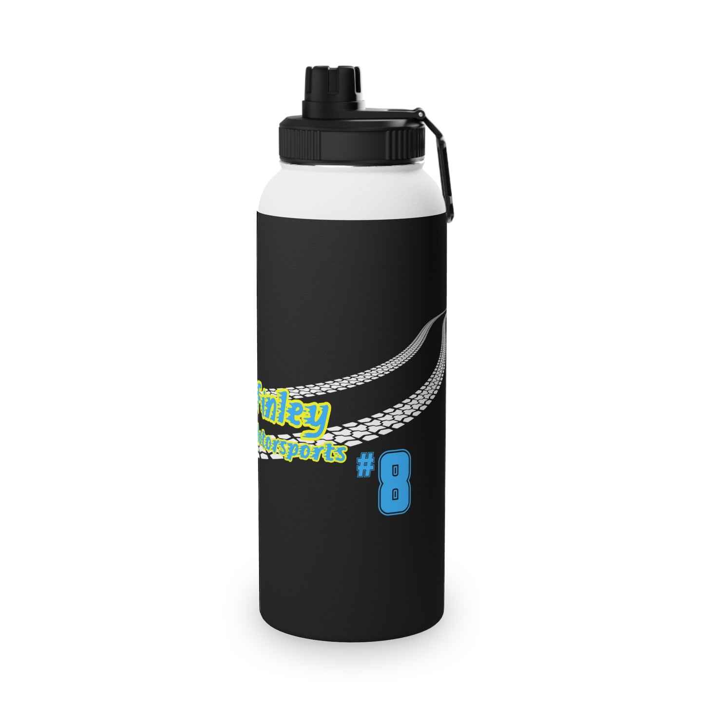 Finley Motorsports Stainless Steel Water Bottle, Sports Lid