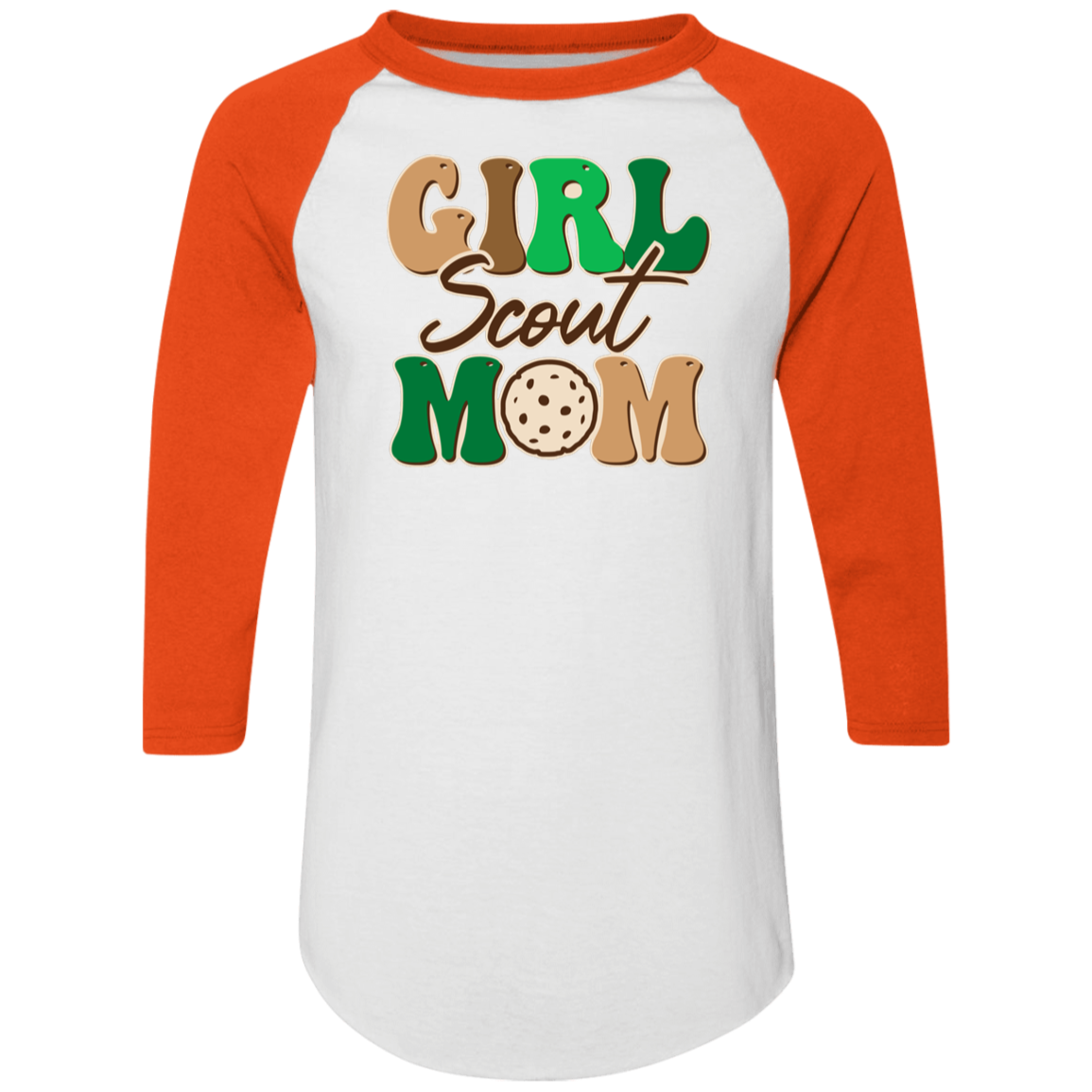 Girl Scout Mom Adult Colorblock Raglan Jersey
