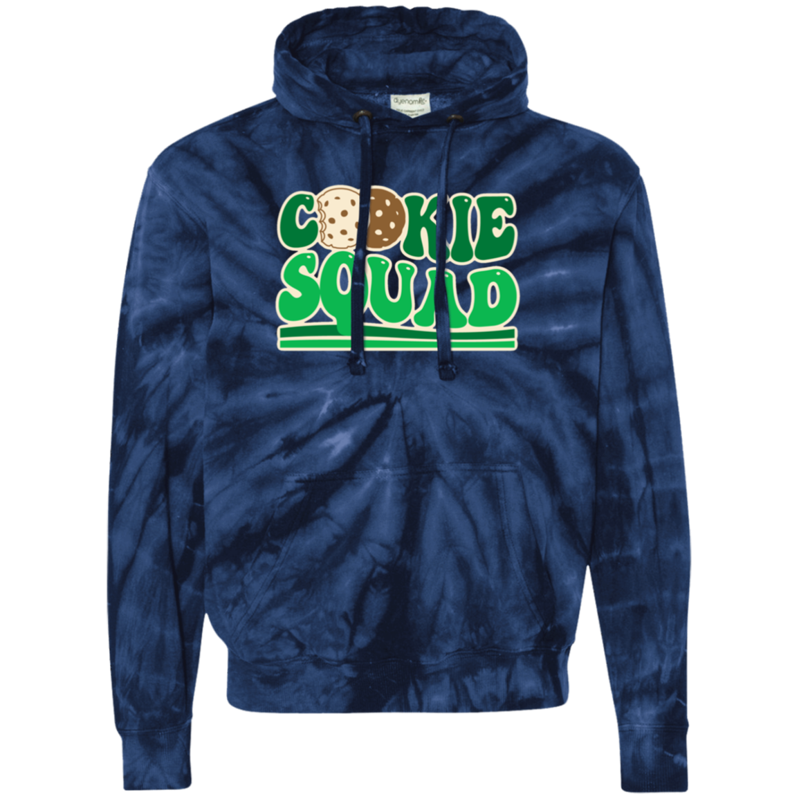Cookie Squad Adult Unisex Tie-Dyed Pullover Hoodie